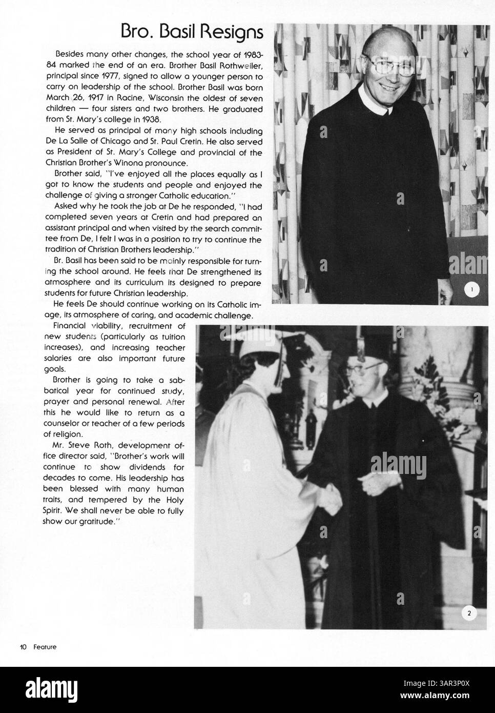 L'annuario De la Salle 1984, intitolato "Delta 1984: We're Special", cattura l'essenza dell'anno scolastico 1983-1984 di De la Salle, con studenti, docenti, club, atletica leggera, e altri momenti memorabili. Foto Stock