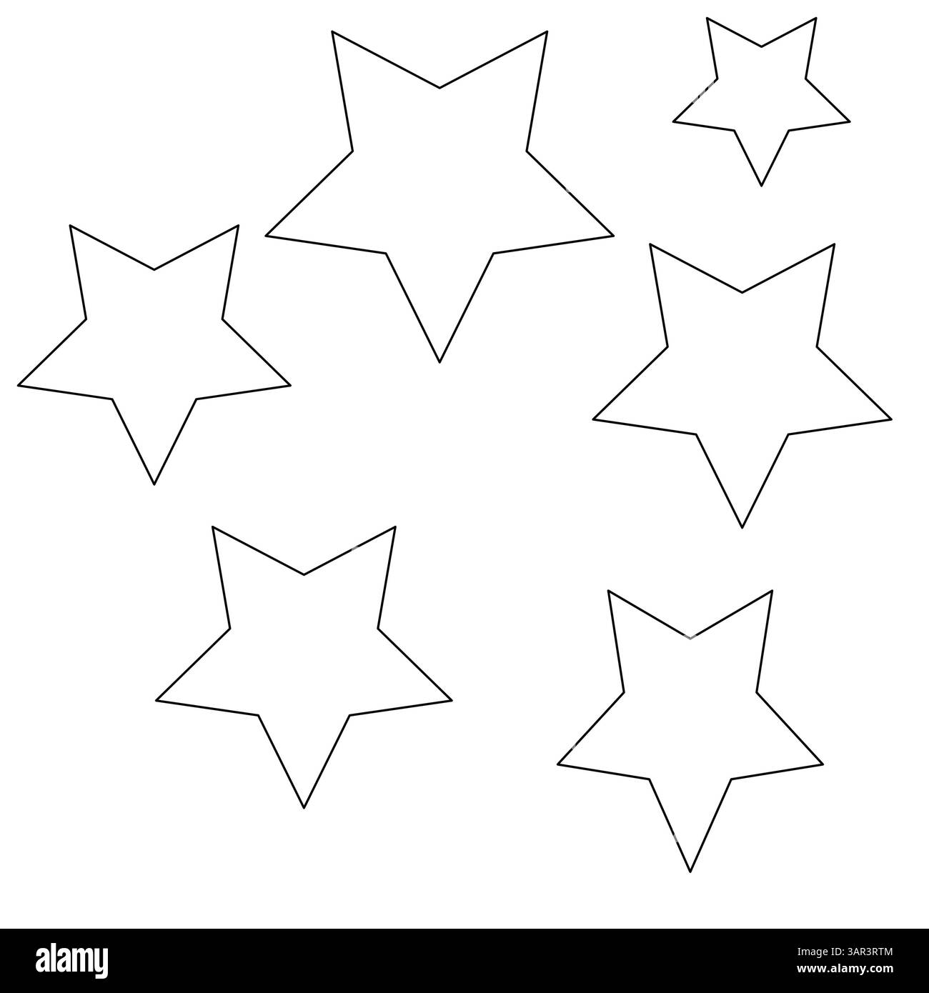 insieme delle stelle Foto Stock