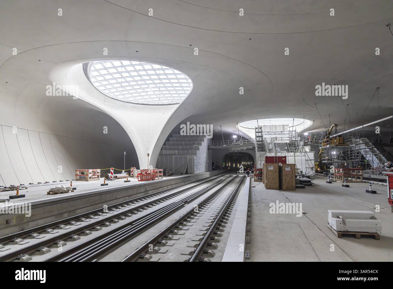 Sono in corso i preparativi per i 21 giorni di cantiere aperti di Stoccarda, in cui le parti interessate possono ancora una volta scoprire i progressi della truffa Foto Stock