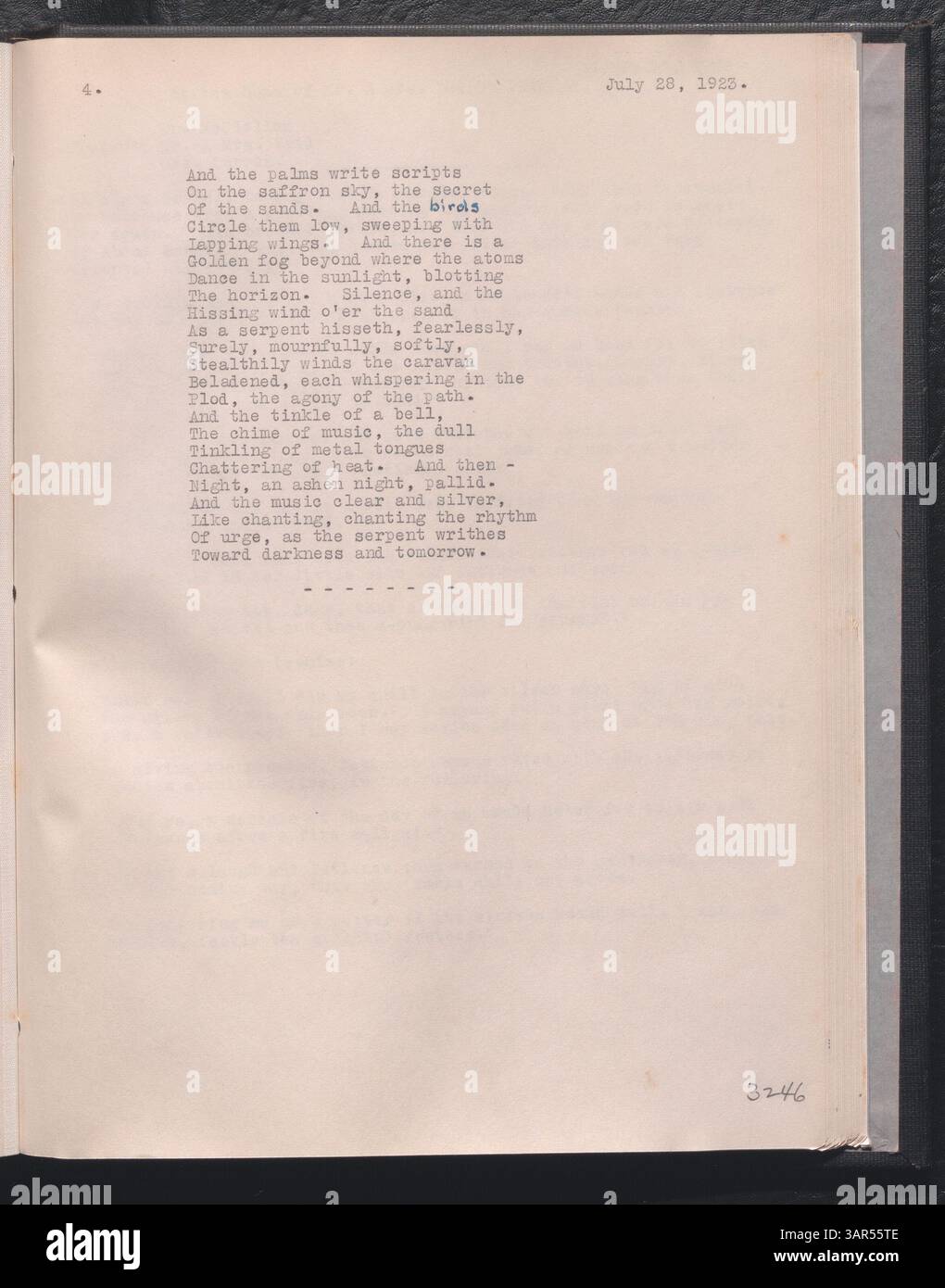 Il volume 18 delle trascrizioni della pazienza si estende dal 4 settembre 1922 al 3 settembre 1923. Continua la documentazione dei messaggi di Patience Worth trascritti da Pearl Curran. Questa collezione storica fornisce informazioni sullo spiritualismo e sulla mediazione dei primi anni del XX secolo, conservata dalla Missouri Historical Society. Foto Stock