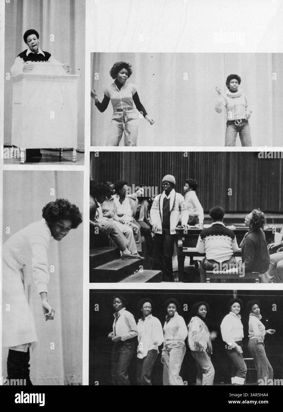 L'annuario North High del 1979, intitolato "Polaris 1979: The Last of the 70s", documenta gli studenti, gli insegnanti, i club, l'atletica leggera e gli eventi dell'anno scolastico 1978-1979. Cattura l'ultimo anno degli anni '1970 alla North High School. Foto Stock