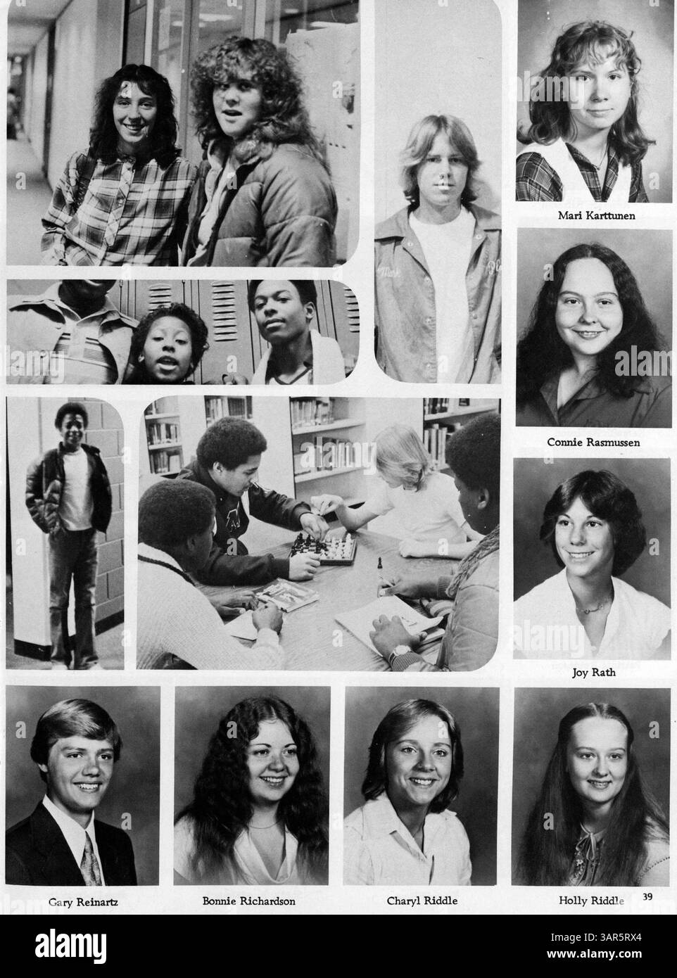 L'annuario Polaris del 1979 cattura l'ultimo anno degli anni '1970 alla North High School, documentando studenti, docenti, extracurriculari e atletica dall'anno scolastico 1978-1979. Foto Stock