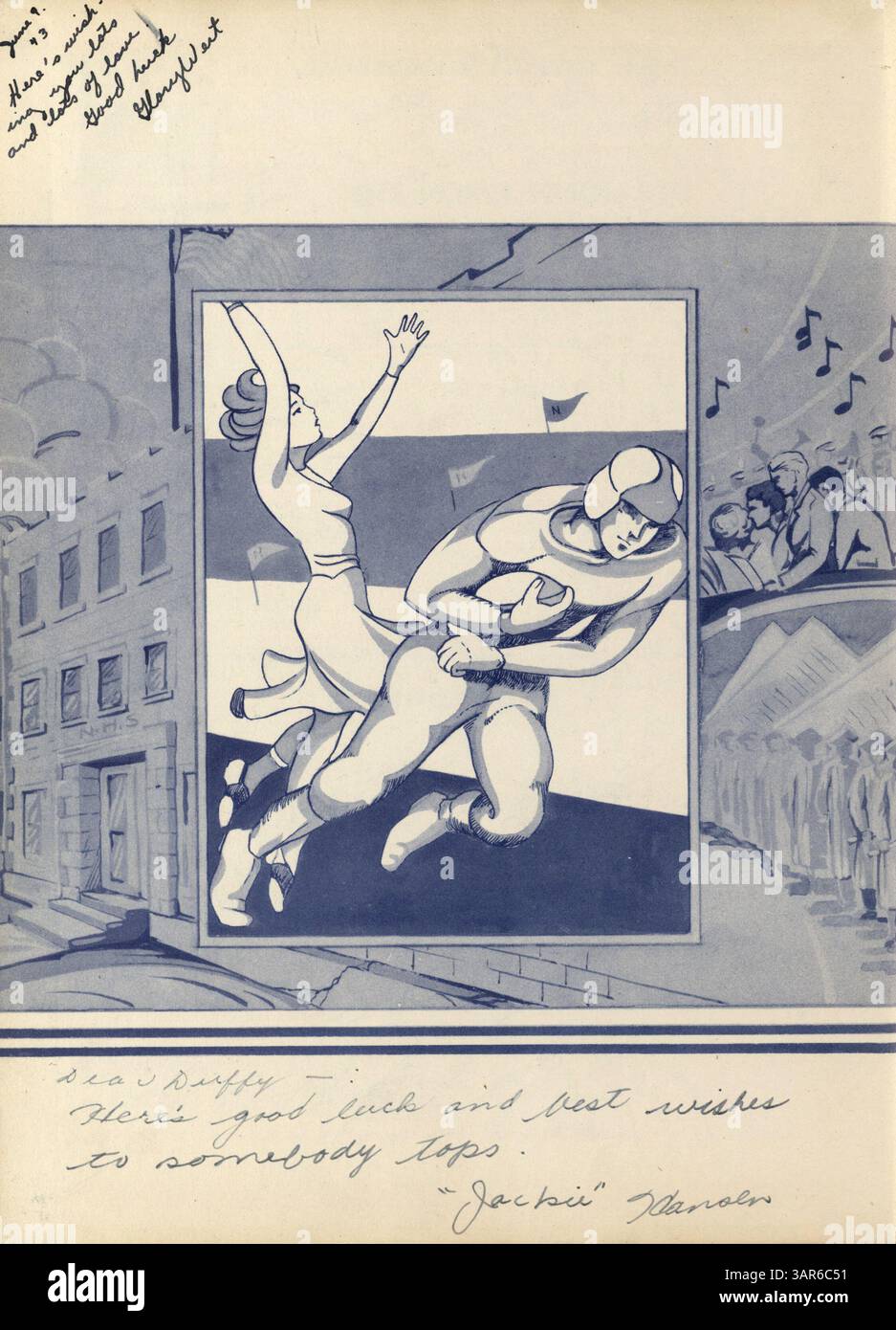 Polaris 1943 Yearbook della North High School documenta i momenti sociali, accademici e sportivi chiave dell'anno scolastico 1942-1943, con un'enfasi sui contributi afroamericani all'istruzione. Foto Stock