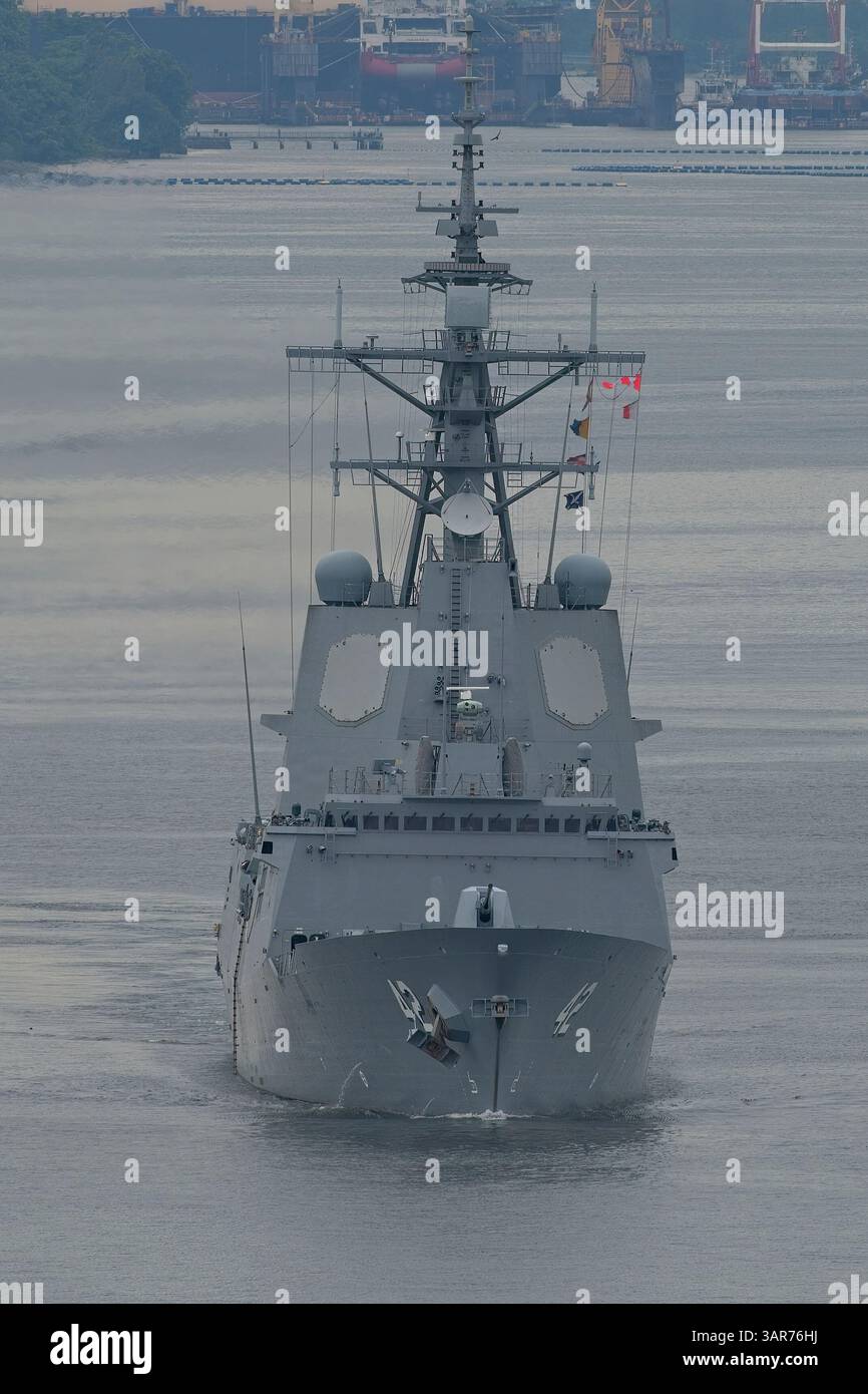 HMAS Sydney (DDG 42), la terza nave della classe Hobart utilizzata dalla Royal Australian Navy Foto Stock