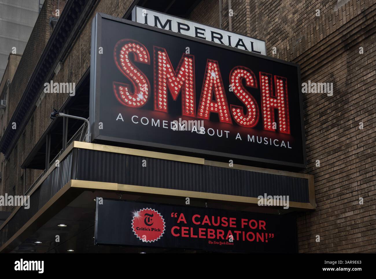 SMASH una commedia su un musical all'Imperial Theatre di Broadway a Manhattan NYC Foto Stock