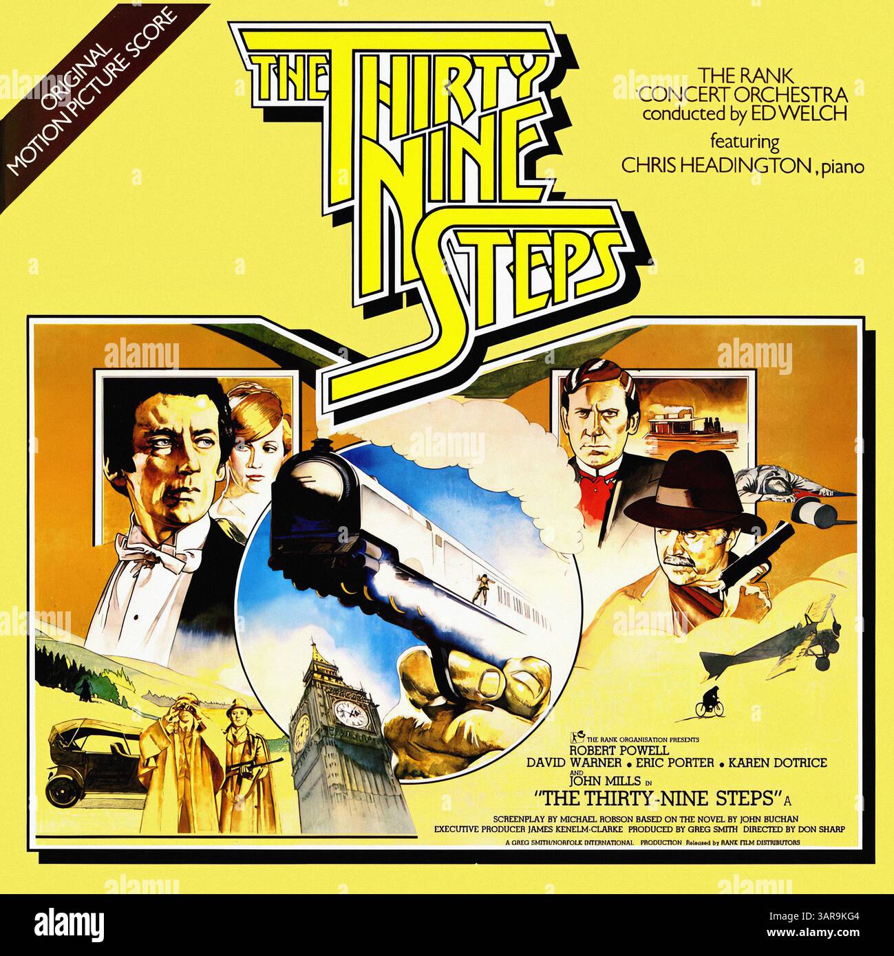 Ed Welch - The Thirty Nine Steps - copertina in vinile vintage Foto Stock