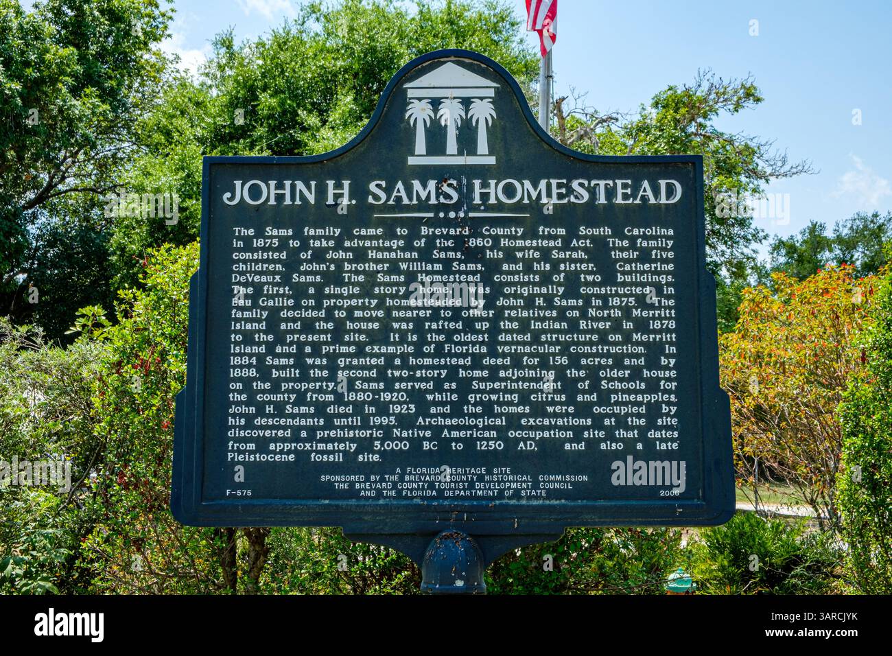 Sams House a Pine Island, North Tropical Trail, Merritt Island, Florida Foto Stock