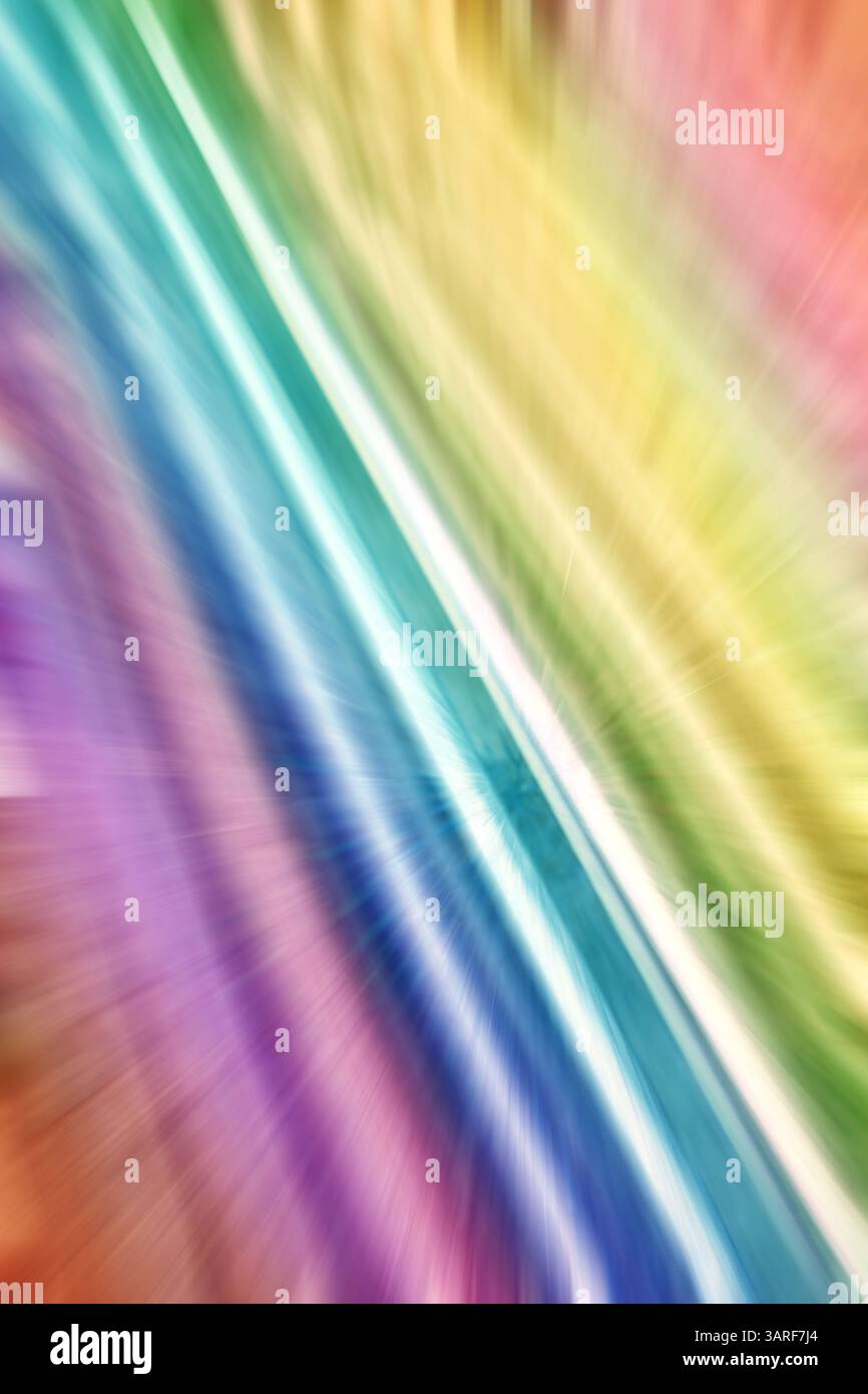 Foto sfocata in movimento di barre metalliche, sfondo astratto. Foto Stock