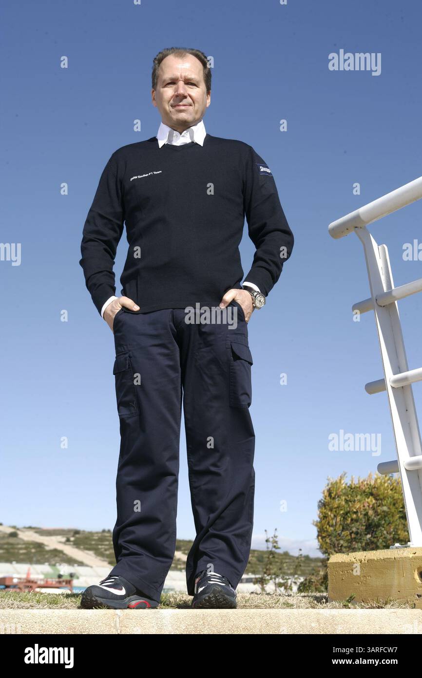 31 gennaio 2010 - Valencia, Spagna - Willy Rampf (sui) BMW Sauber Direttore tecnico telaio. BMW Sauber driver Portraits, Valencia, Spagna. 31 gennaio 2010. Foto Stock