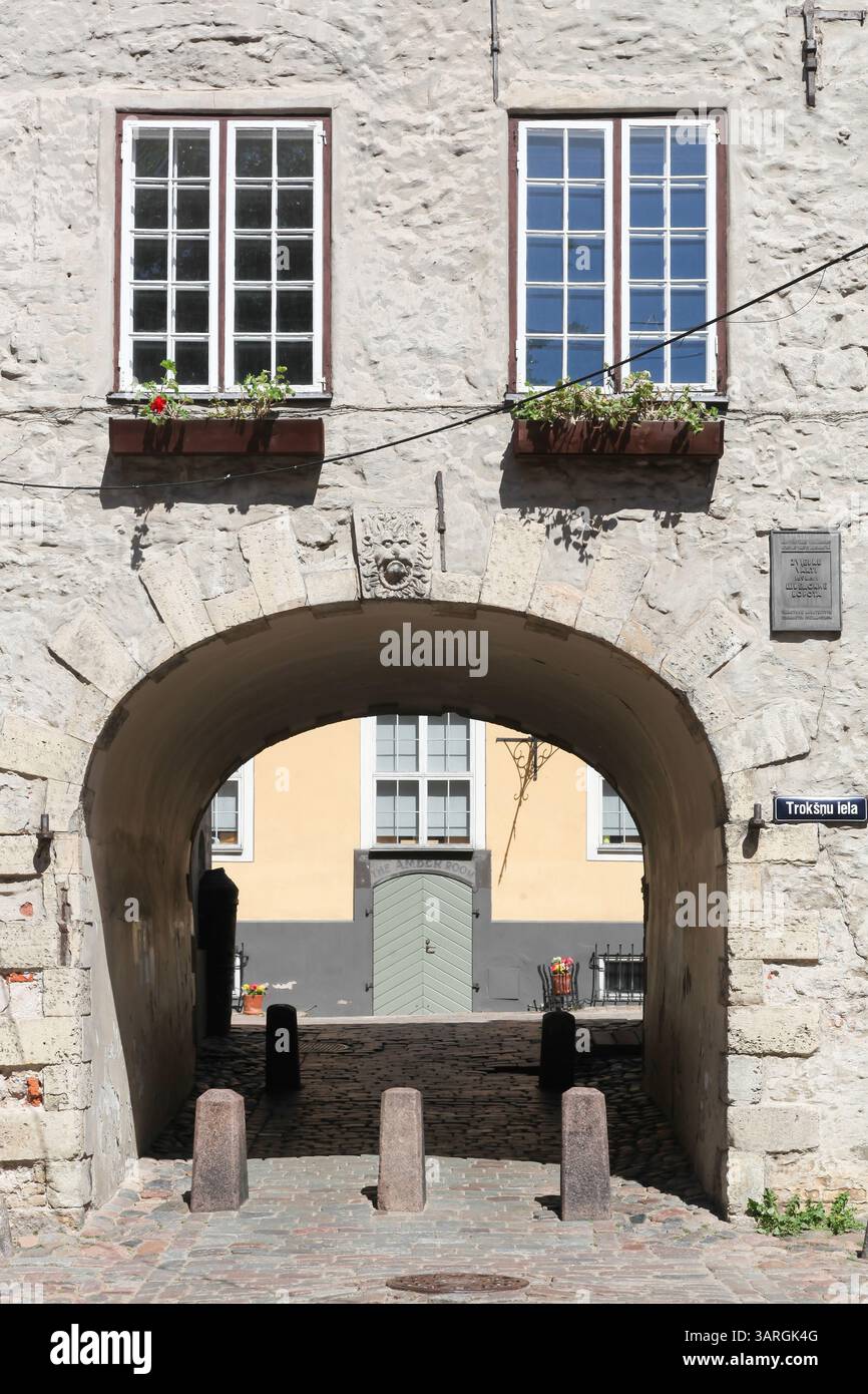Il cancello svedese di riga, Lettonia Foto Stock