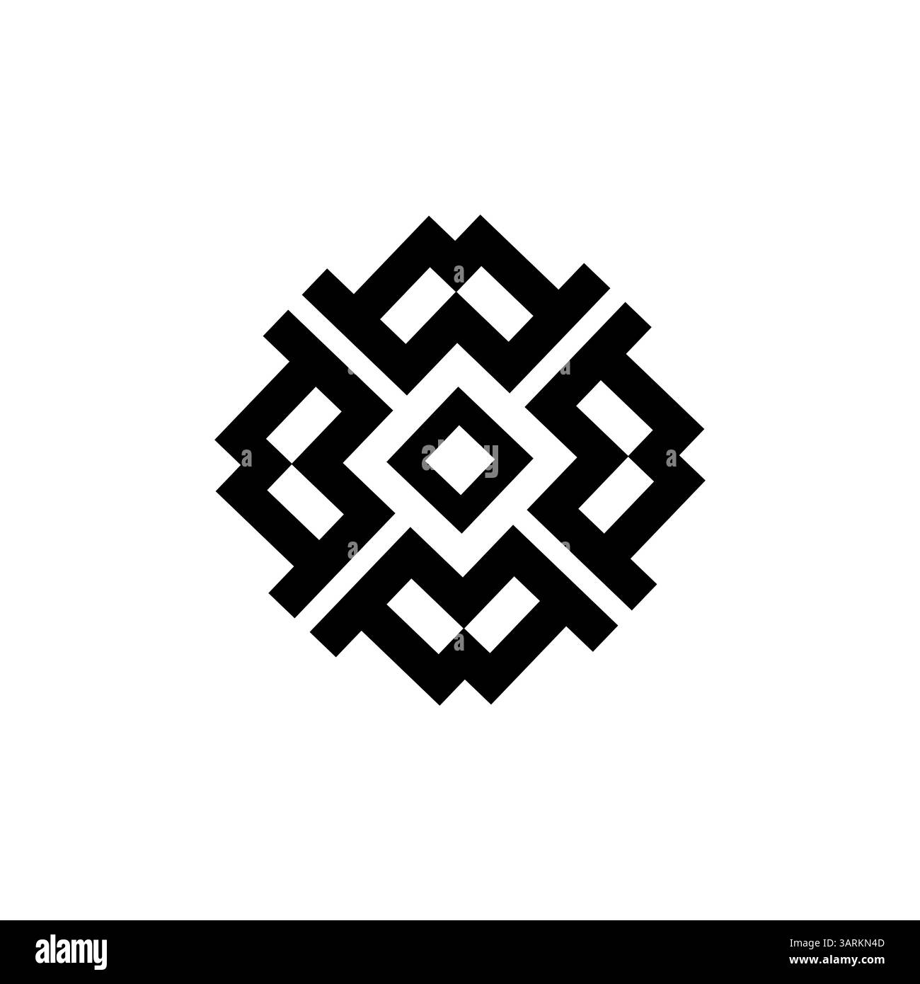 Motivo geometrico senza cuciture in bianco e nero. Semplice grafica vettoriale. Illustrazione Vettoriale