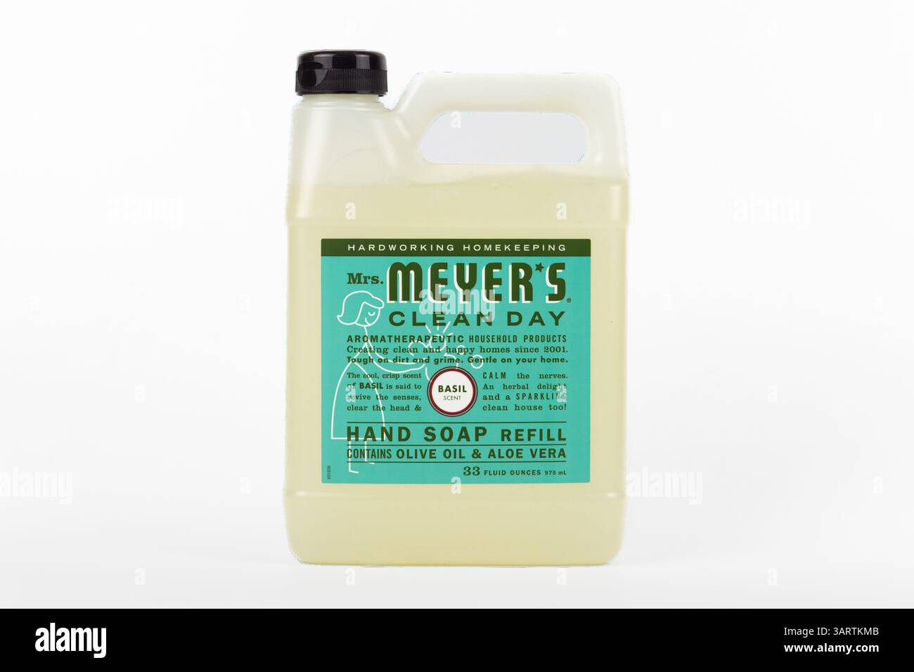 ST. PAUL, Minnesota, USA, 14 APRILE 2025: Sapone e logo Meyer's Clean Day Hand. Foto Stock