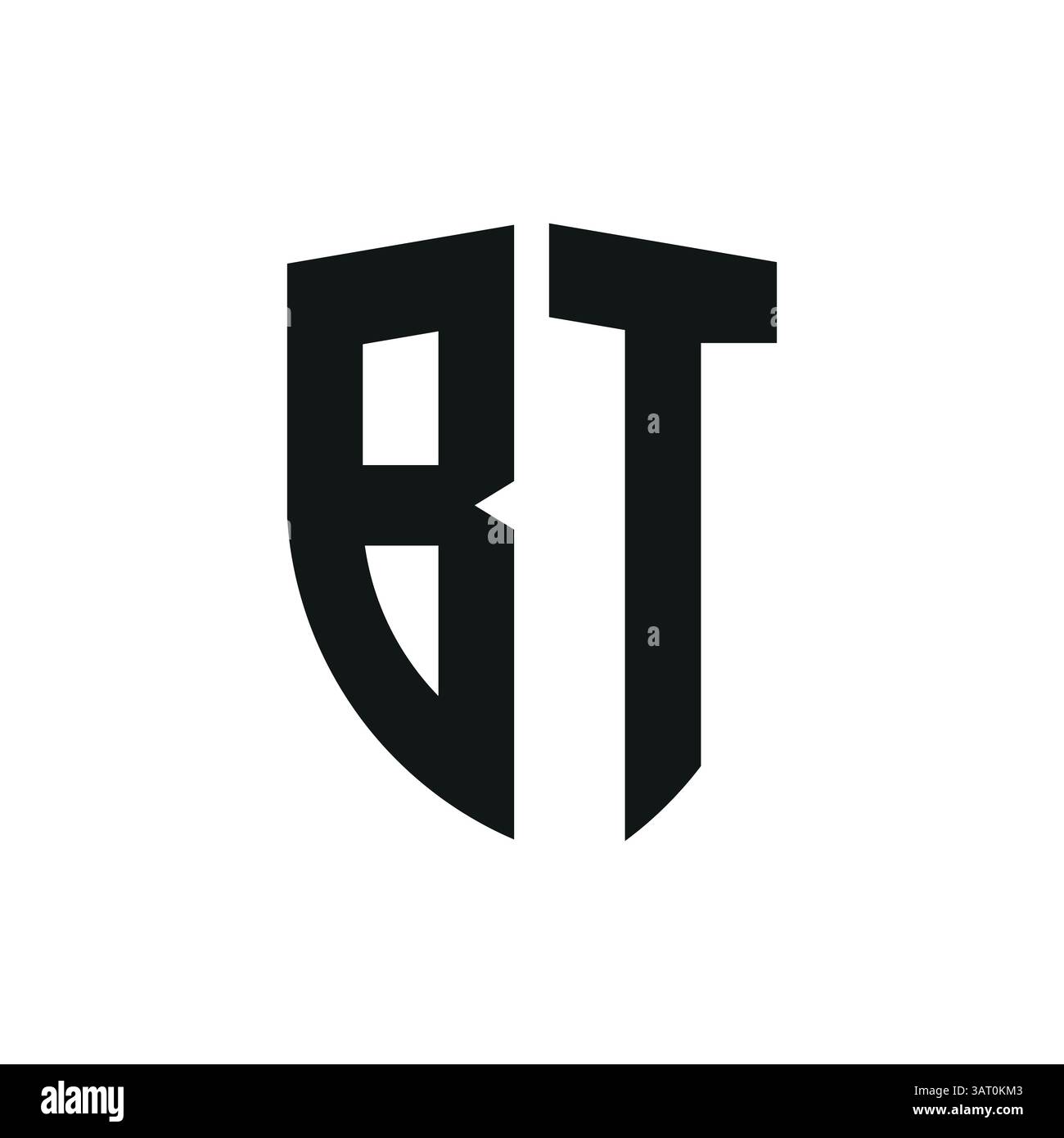 Modello di logo lettera bt o tb Illustrazione Vettoriale