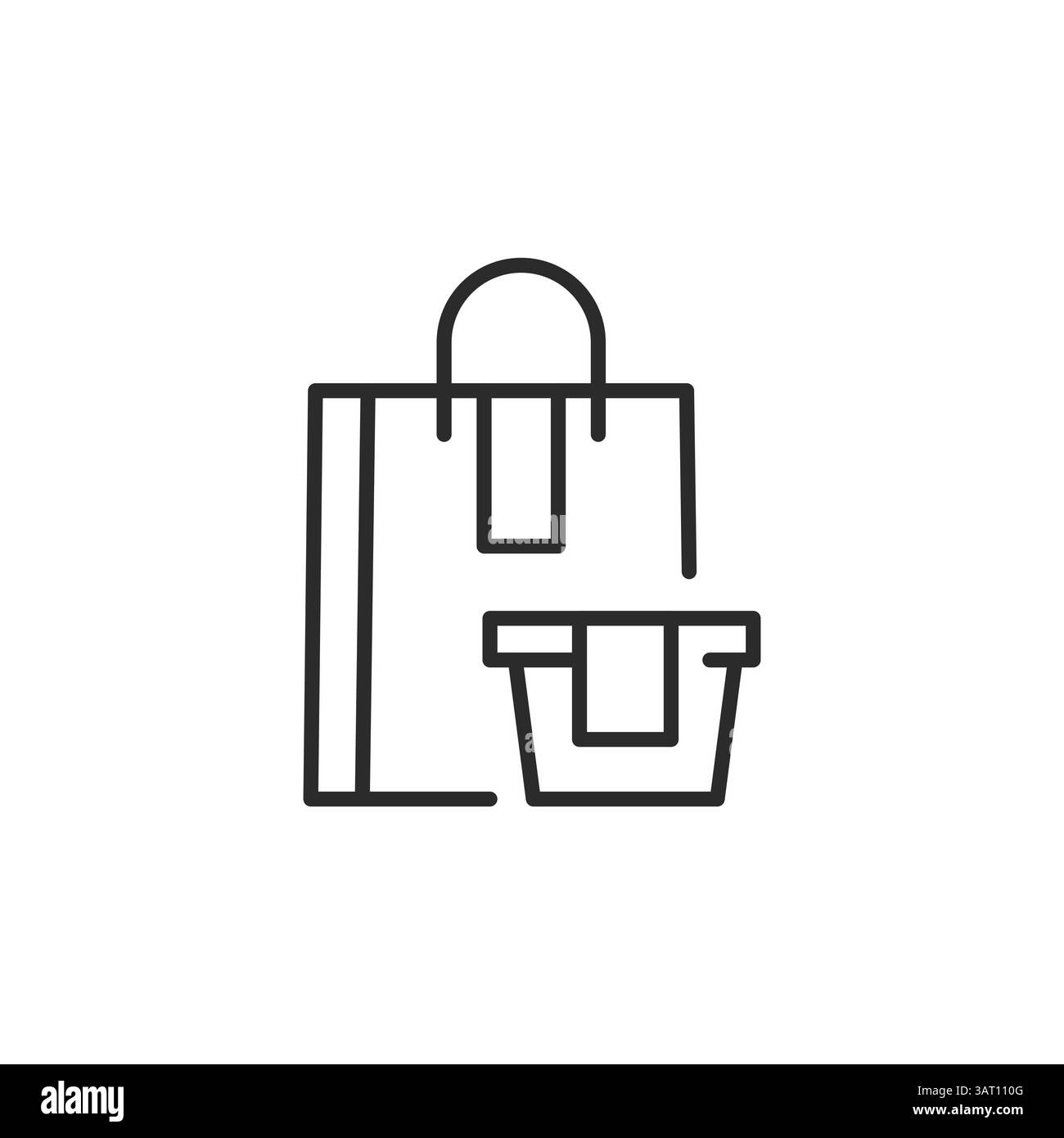 Icona della borsa della spesa Illustrazione Vettoriale