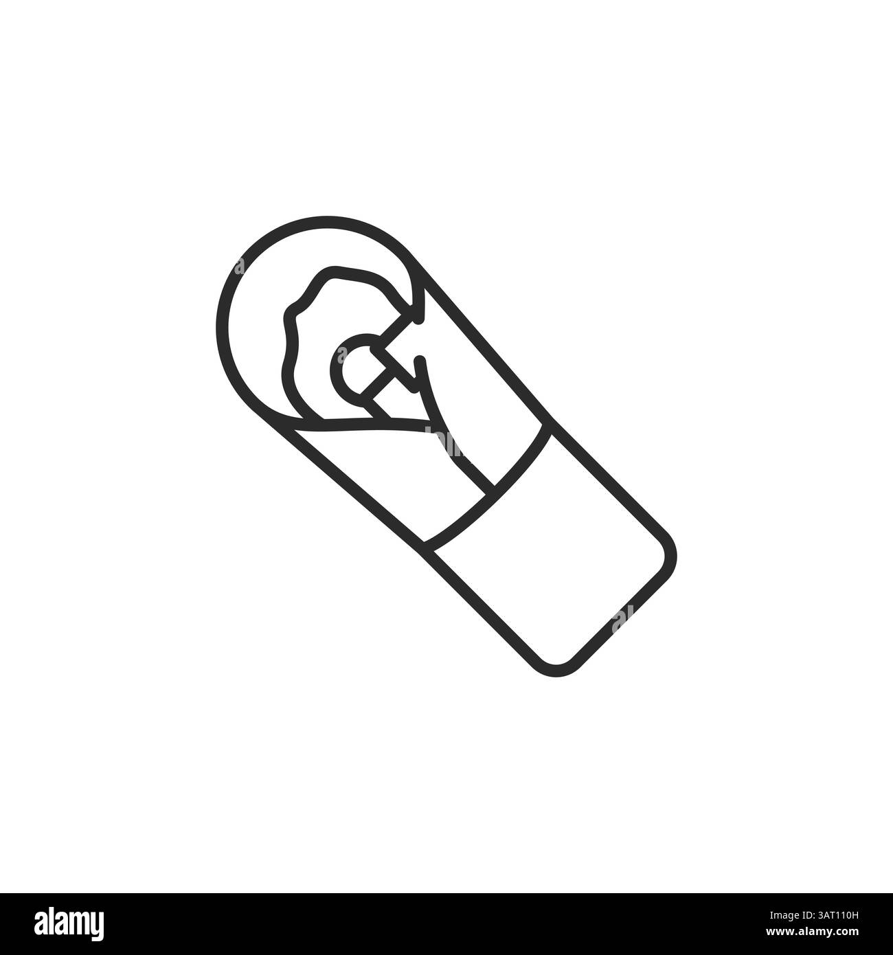 Icona burrito Illustrazione Vettoriale