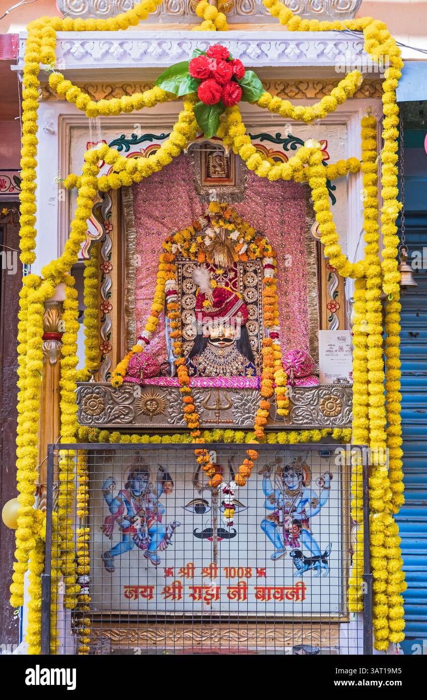 Santuario indù di Udaipur, Rajasthan, India Foto Stock