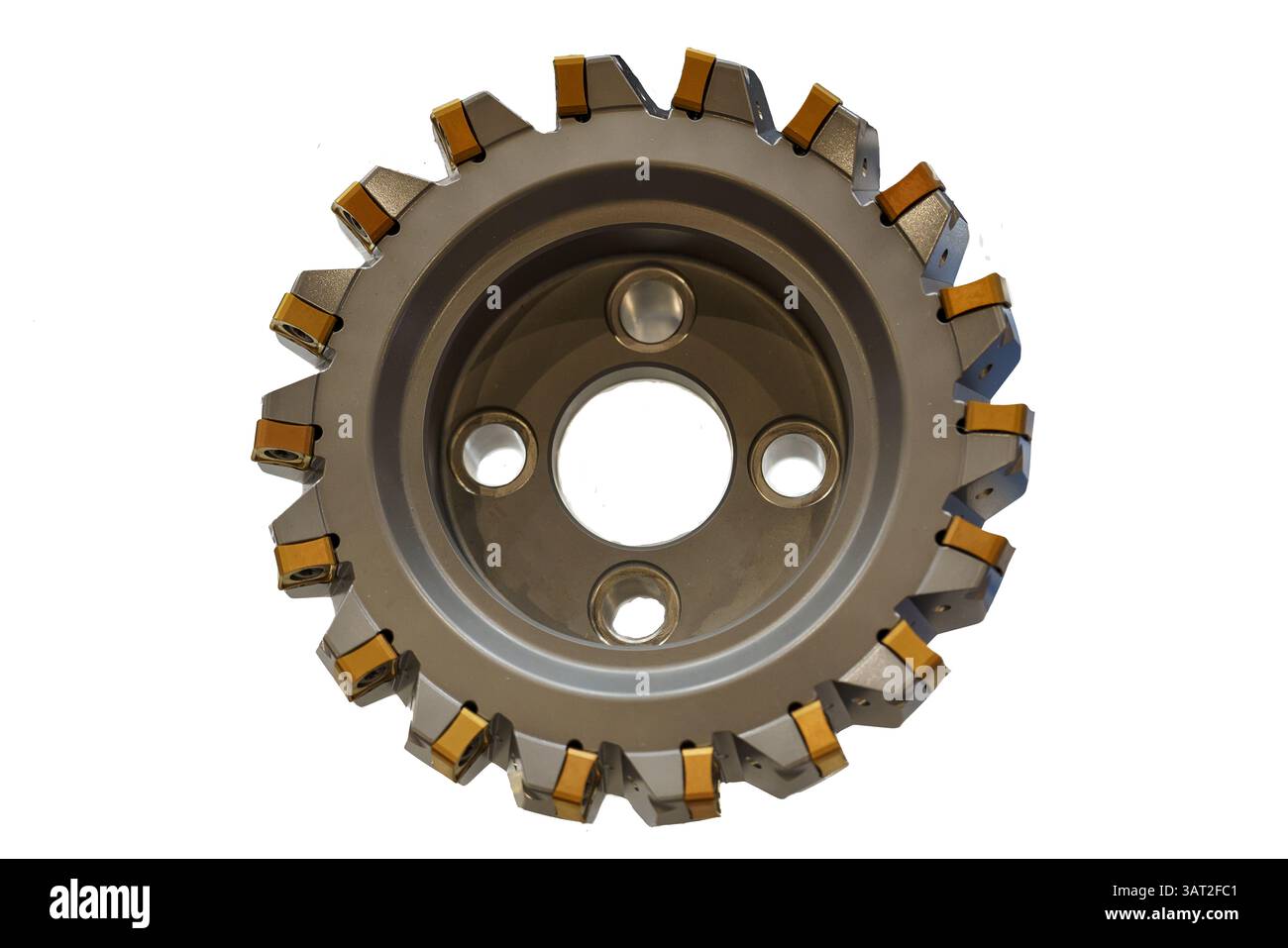 fresa per la lavorazione dei metalli, fresatura di parti, attrezzature per l'industria metallurgica Foto Stock