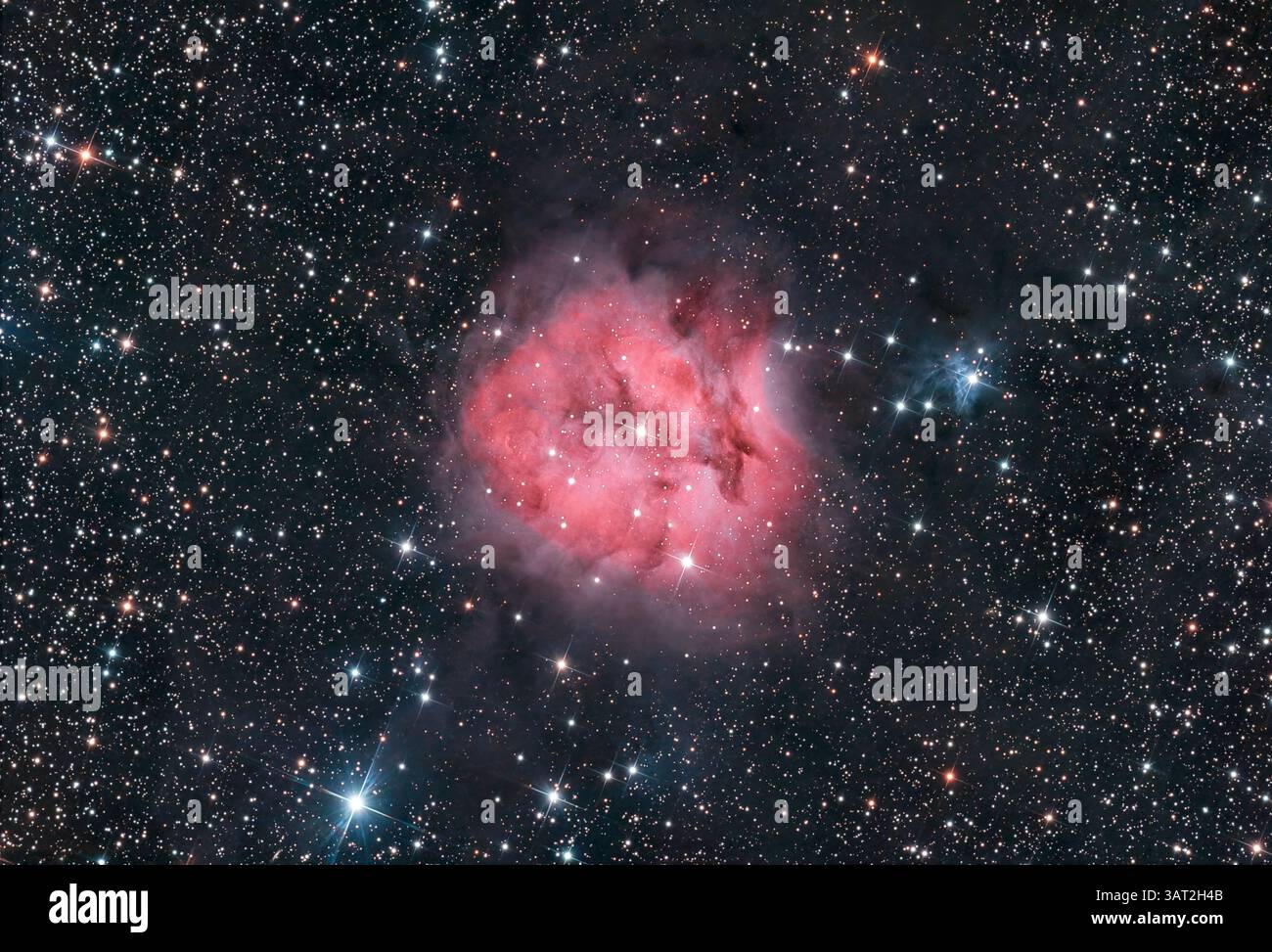 Il Cocoon Nebula (IC 5146) nella costellazione di Cygnus. Foto Stock