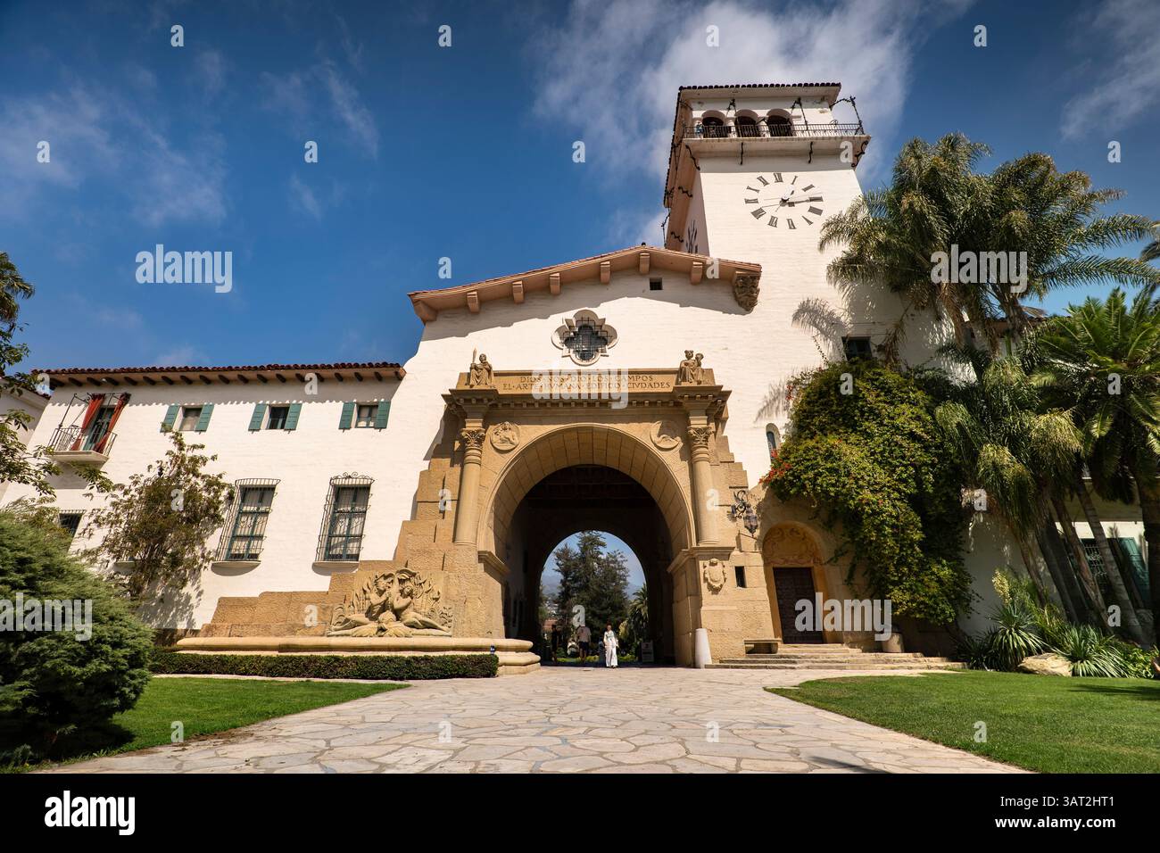 Edificio del tribunale della contea di Santa Barbara, California Foto Stock