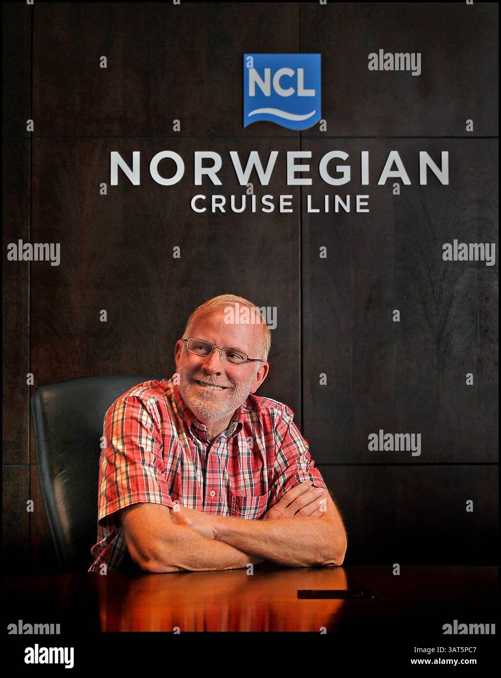 6 giugno 2013 - Doral, FL, USA - il CEO di Norwegian Cruise Line Kevin Sheehan presso il suo ufficio di Doral giovedì 6 giugno 2013. (Immagine di credito: © Patrick Farrell/MCT/ZUMAPRESS.com) Foto Stock