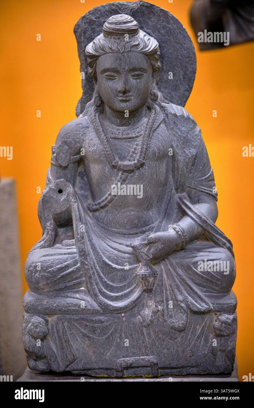 India, Punjab e Haryana, Chandigarh, Government Museum and Art Gallery, Maitreya, Nathu, II secolo Foto Stock