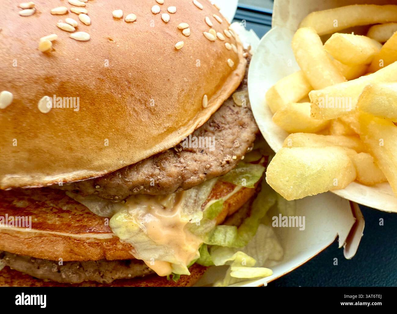 McDonald's Big Mac & Fries Foto Stock