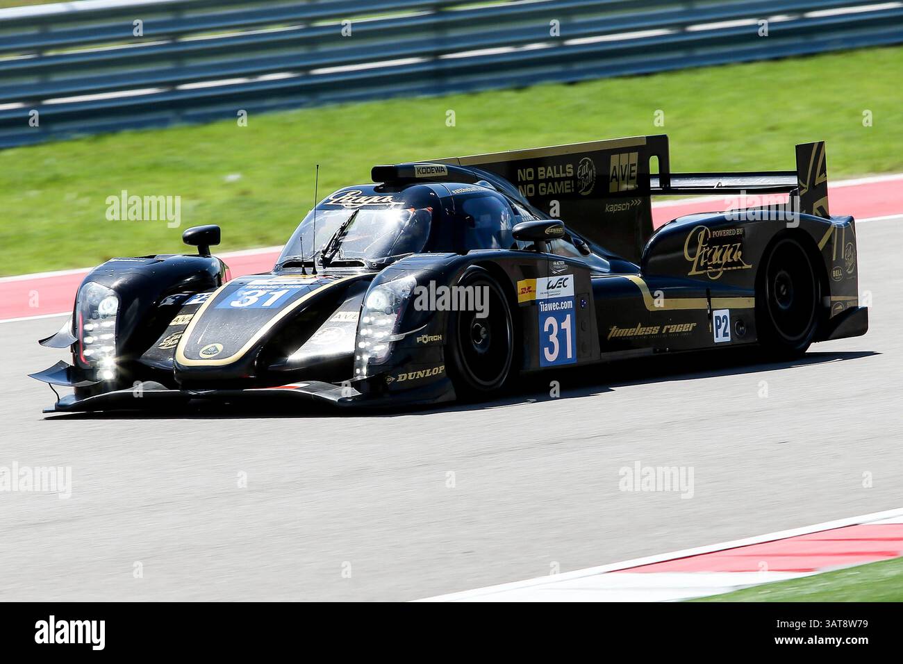 21 settembre 2013 - Austin, Texas, U. S - Kevin Weeda (31), pilota Lotus in azione durante la American le Mans Race sul circuito delle Americhe ad Austin, Texas. (Immagine di credito: © Dan Wozniak/ZUMAPRESS.com) Foto Stock