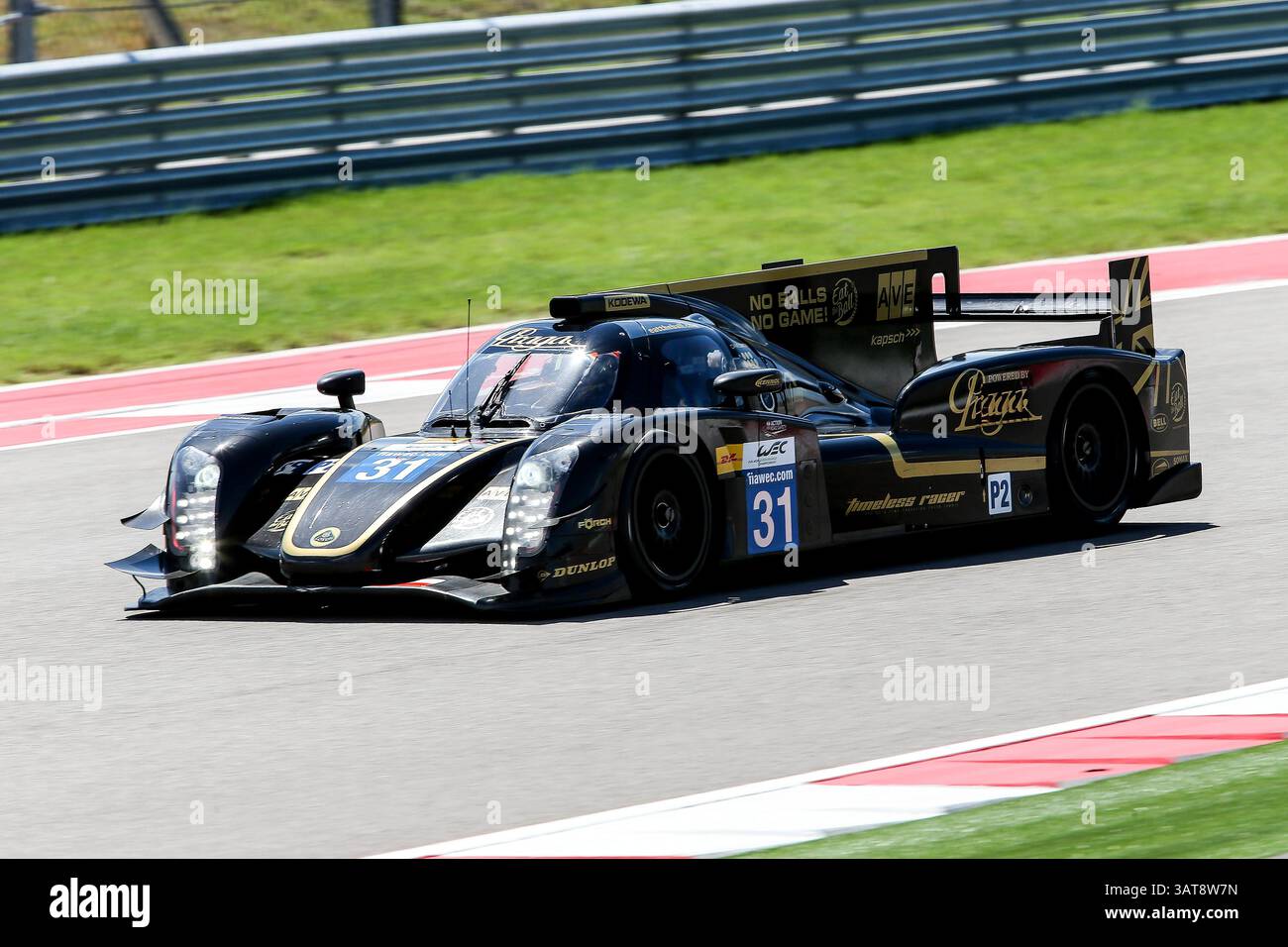 21 settembre 2013 - Austin, Texas, U. S - Kevin Weeda (31), pilota Lotus in azione durante la American le Mans Race sul circuito delle Americhe ad Austin, Texas. (Immagine di credito: © Dan Wozniak/ZUMAPRESS.com) Foto Stock