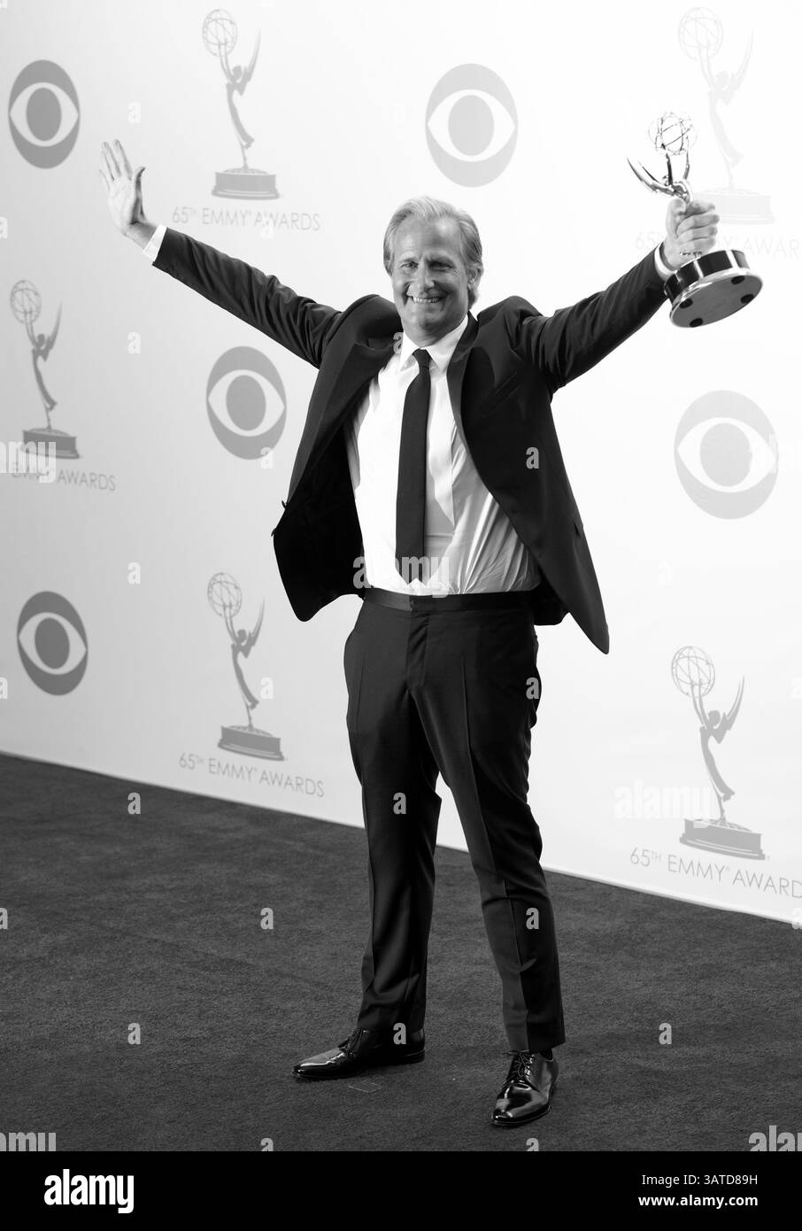 22 settembre 2013 - Los Angeles, California, U. S - l'attore Jeff Daniels posa nella sala stampa del 65° Annual Primetime Emmy Awards tenutosi al Nokia Theatre L.A. DAL VIVO domenica 22 settembre 2013 a Los Angeles, California. (Immagine di credito: © Prensa Internacional/ZUMAPRESS.com) Foto Stock