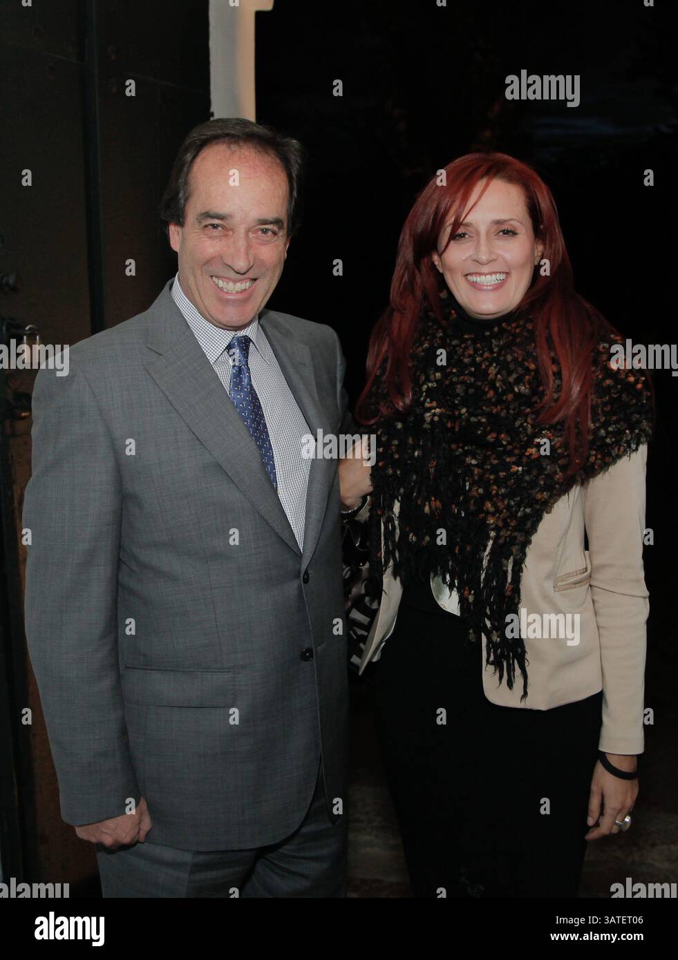 17 ottobre 2013 - Colombia - Bogota Octubre 17 de 2013, Inauguracion del Museo de El Chico, en la foto Mauricio Concha y Claudia Mora foto Nestor Gomez - El Tiempo CrÃÂ©dito: CEET FotÃÂ³grafo: NESTOR GÃâ€œMEZ (immagine di credito: © El Tiempo/GDA/ZUMAPRESS.com) Foto Stock