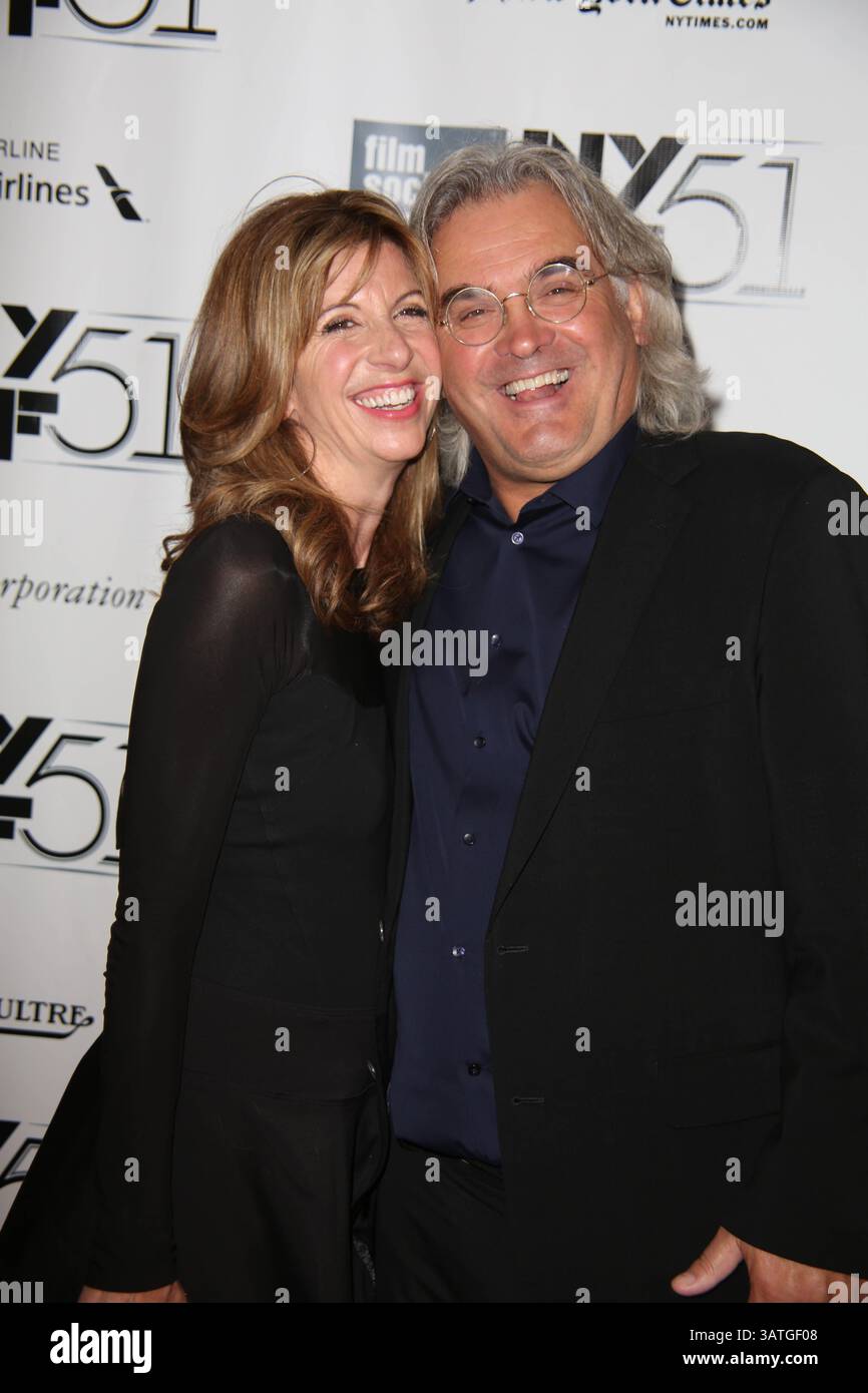 27 settembre 2013 - New York, New York, Stati Uniti - ''Captain Phillips'' Premiere al New York Film Festival. Lincoln Center, New York. Settembre 27, 2013.Photos by , Photos Inc 2013.PAUL GREENGRASS(Credit Image: © Sonia Moskowitz/Globe Photos/ZUMAPRESS.com) Foto Stock