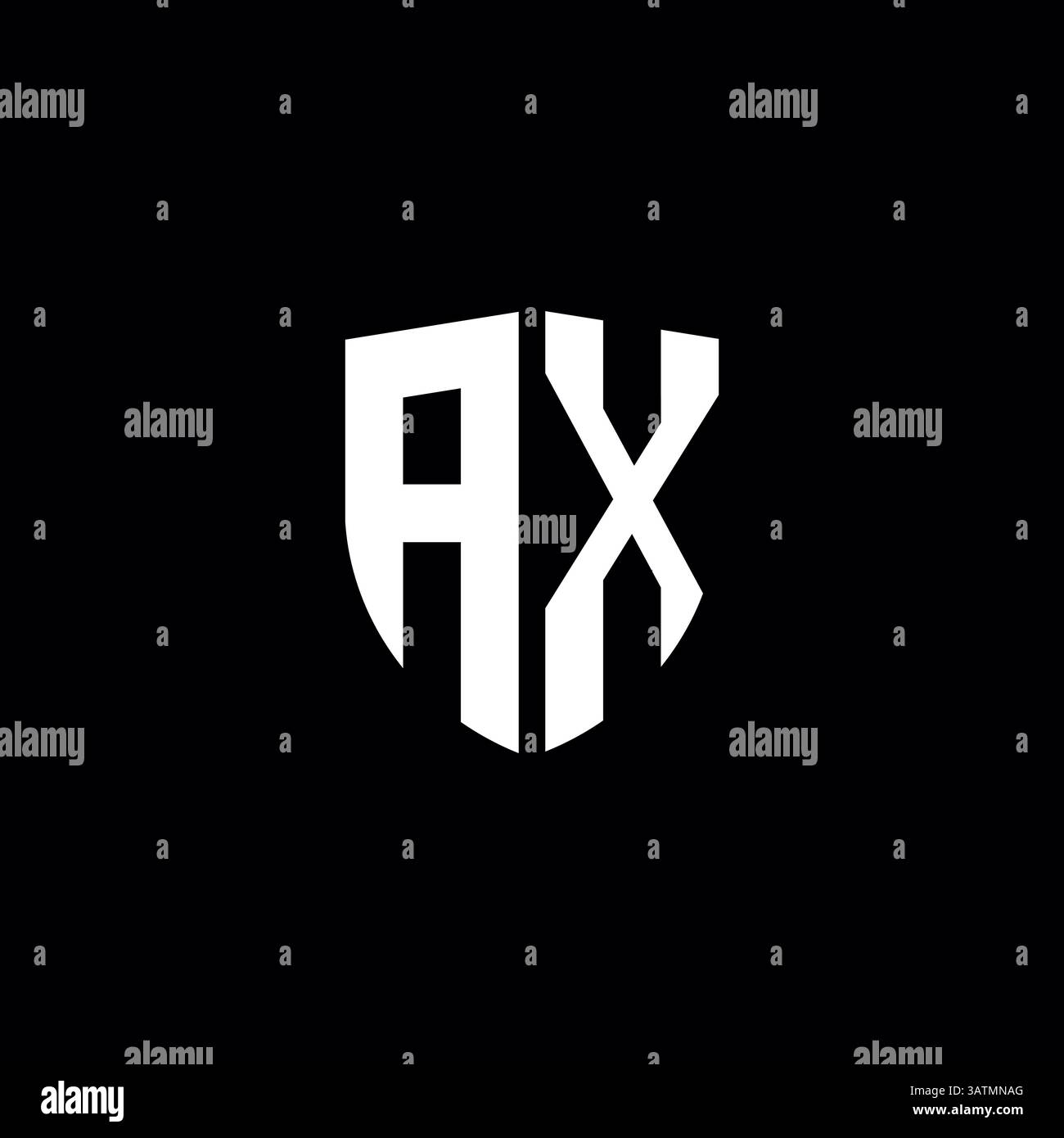Modello logo Letter AX o xy Illustrazione Vettoriale