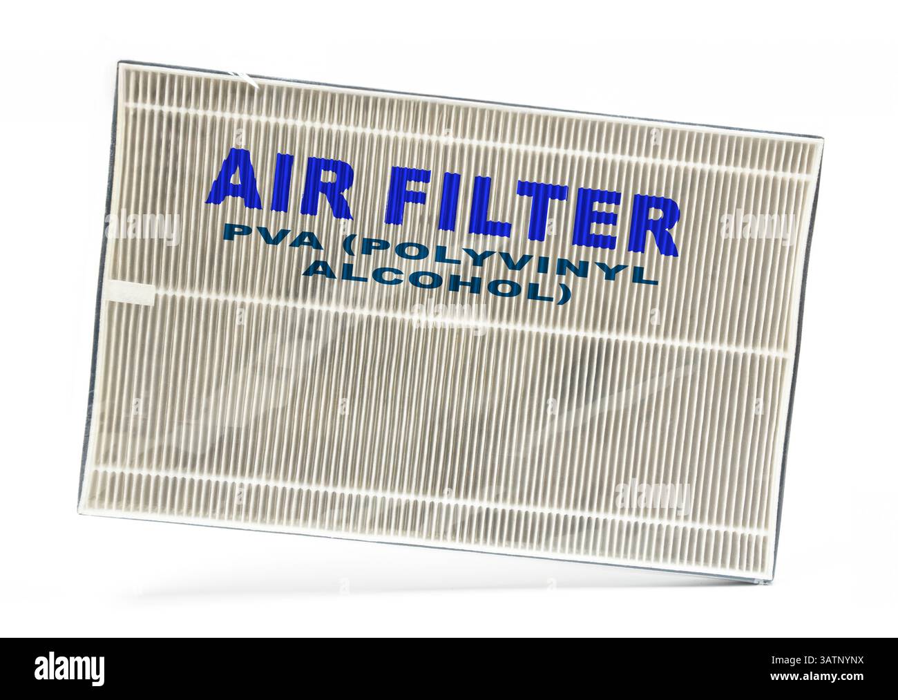 Alcool polivinilico (PVA). Polimero sintetico solubile in acqua per applicazioni specifiche. Foto Stock