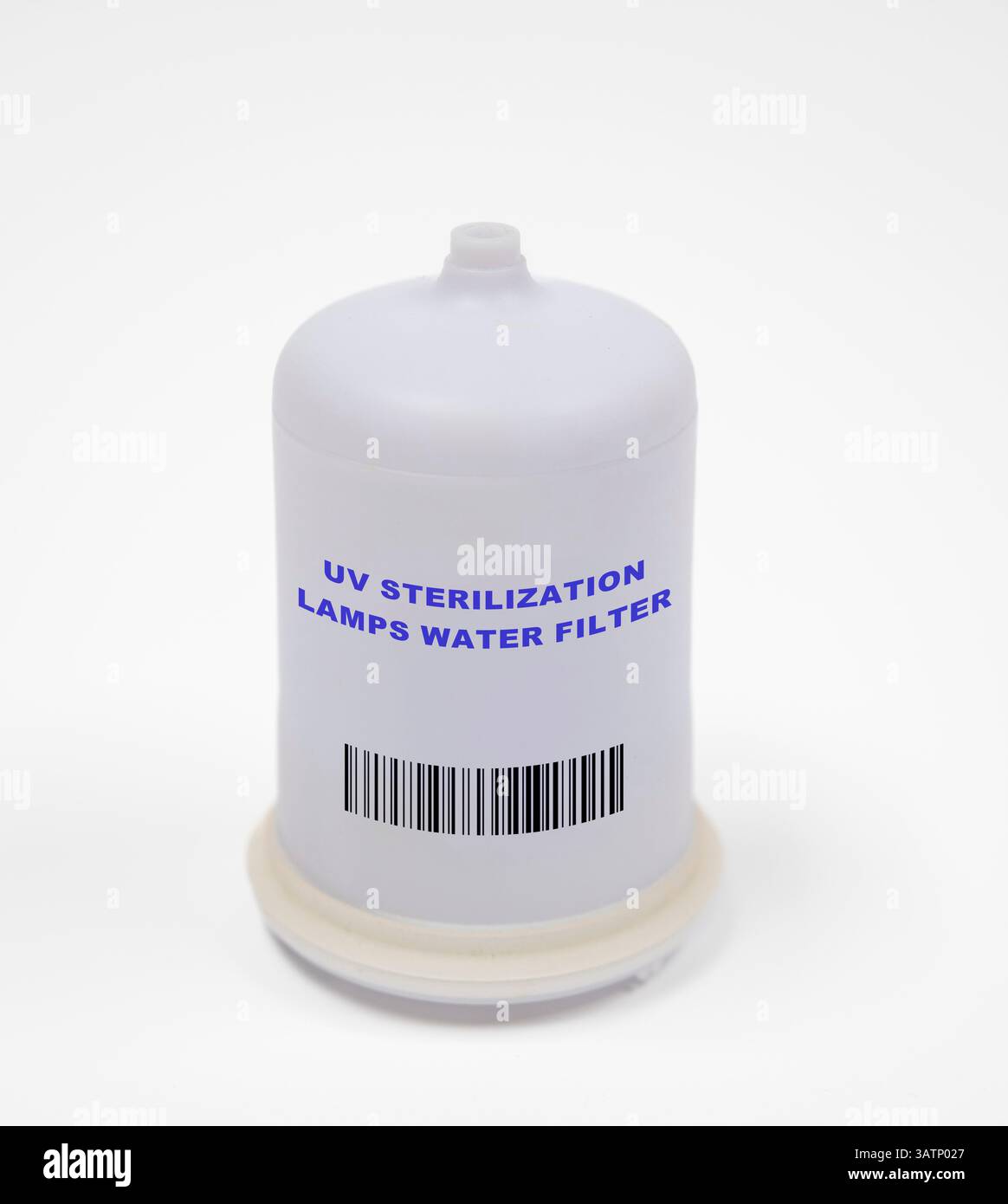 Filtro dell'acqua per lampade di sterilizzazione a ultravioletti (UV). Utilizza la luce ultravioletta per uccidere batteri e virus. Foto Stock