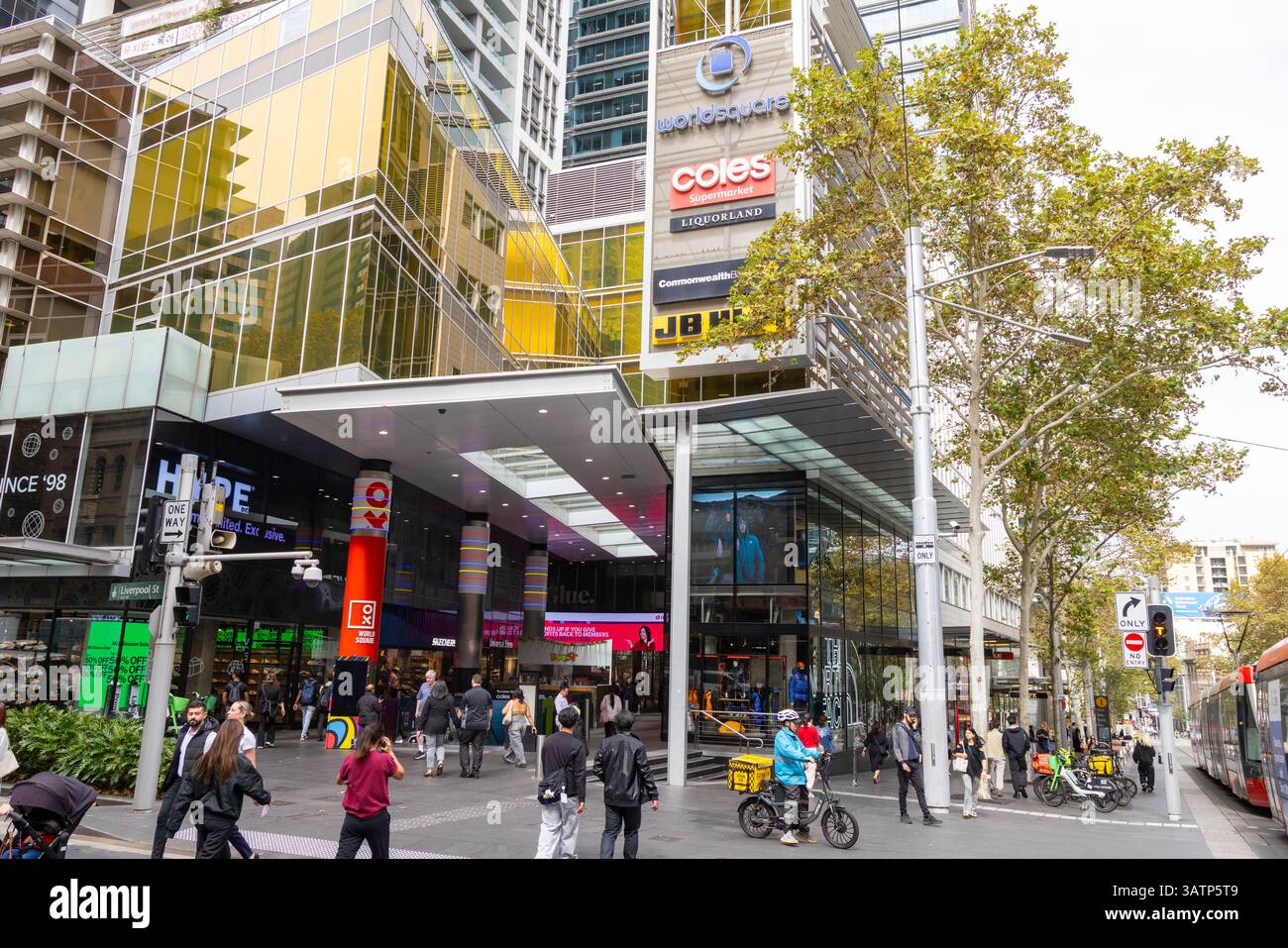 Centro commerciale World Square, George Street, Sydney, Australia, per gli amanti dello shopping fuori dal centro commerciale World Square Foto Stock