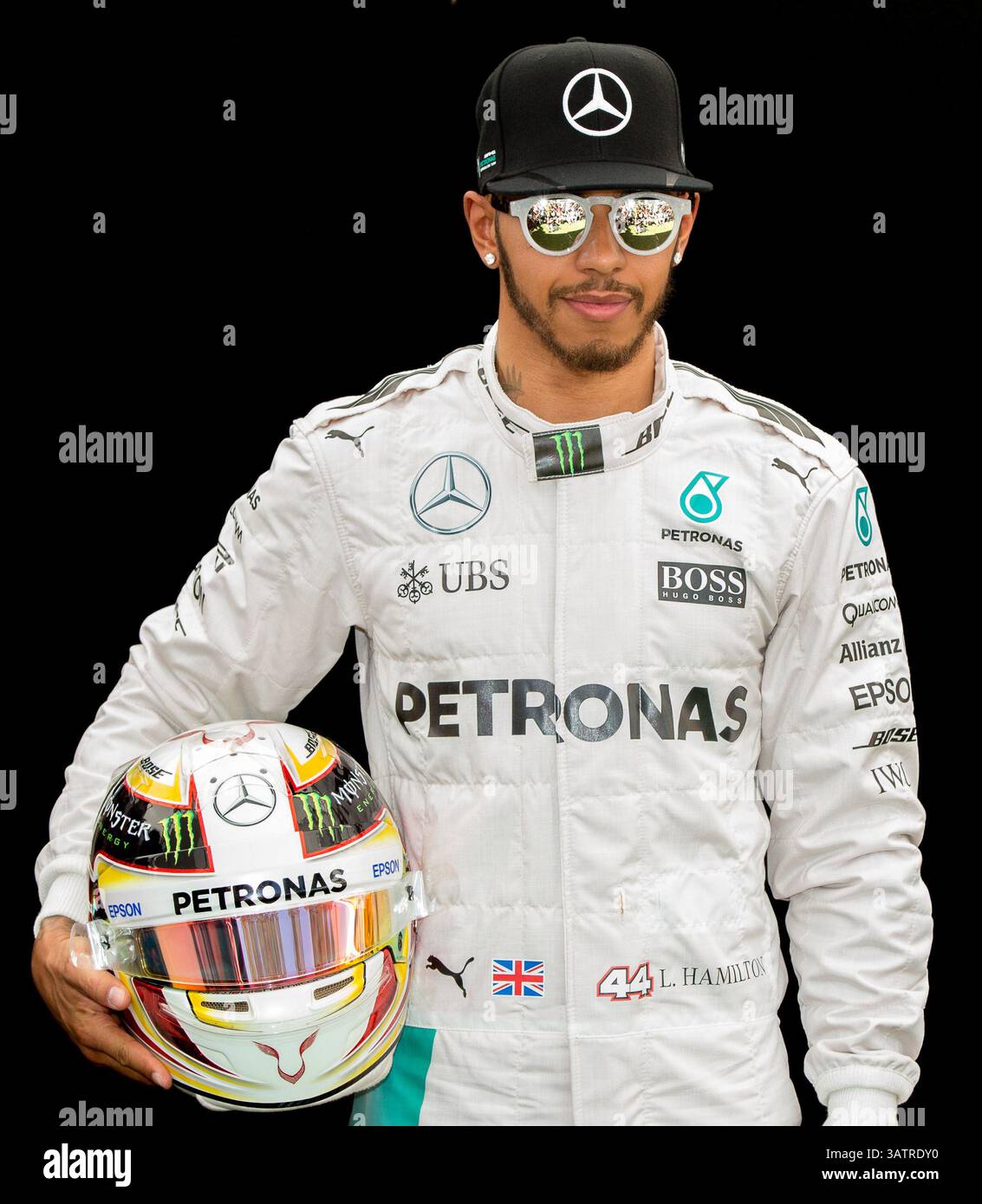 17 marzo 2016 - Melbourne, Australia - LEWIS HAMILTON (GBR) Mercedes AMG F1 durante la giornata di preparazione al Gran Premio d'Australia, Albert Park, Melbourne, Australia. (Immagine di credito: © Sydney Low/CSM tramite filo ZUMA) Foto Stock