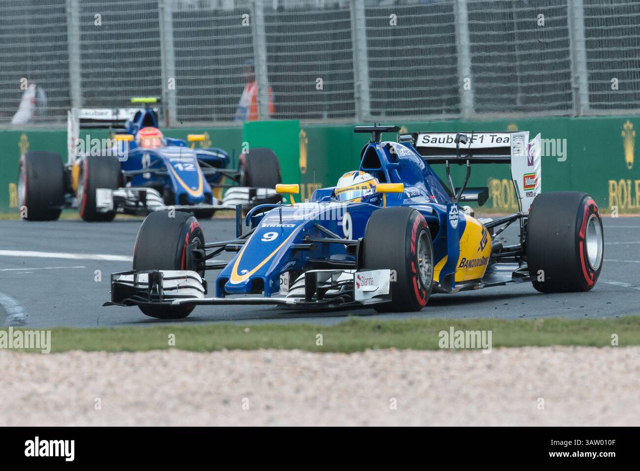 20 marzo 2016: Marcus Ericsson (SWE) n. 9 del Sauber F1 Team al turno uno del Gran Premio di Formula 1 australiano 2016 ad Albert Park, Melbourne, Australia. Sydney Low/Cal Sport Media (immagine di credito: © Sydney Low/CSM tramite cavo ZUMA) Foto Stock