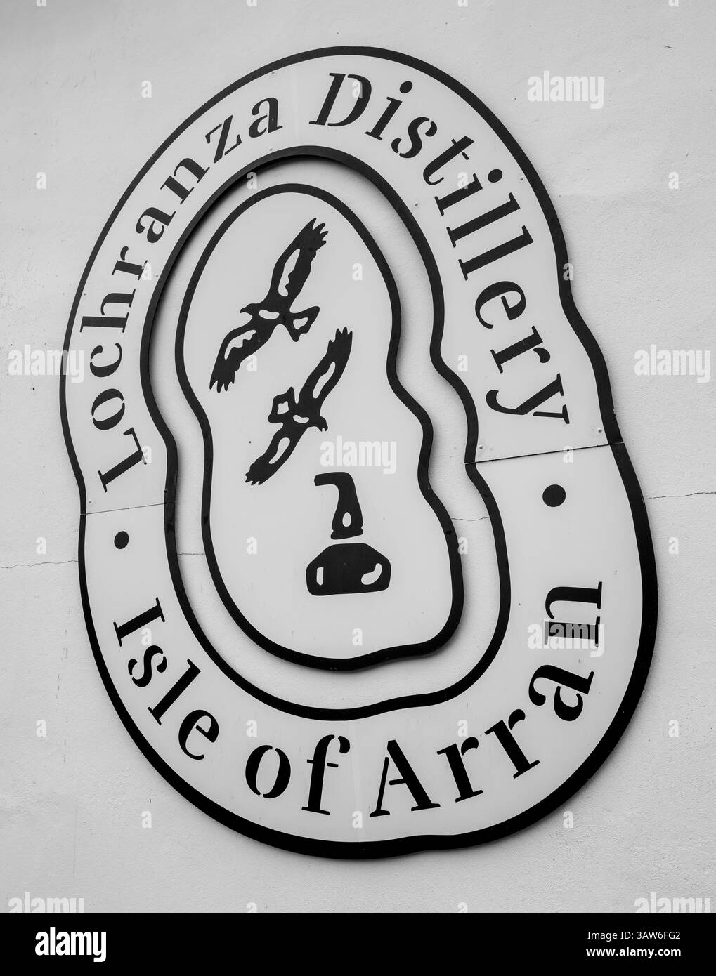 Lochranza Distillery and Vistor Centre sull'isola di Arran, Scozia Foto Stock