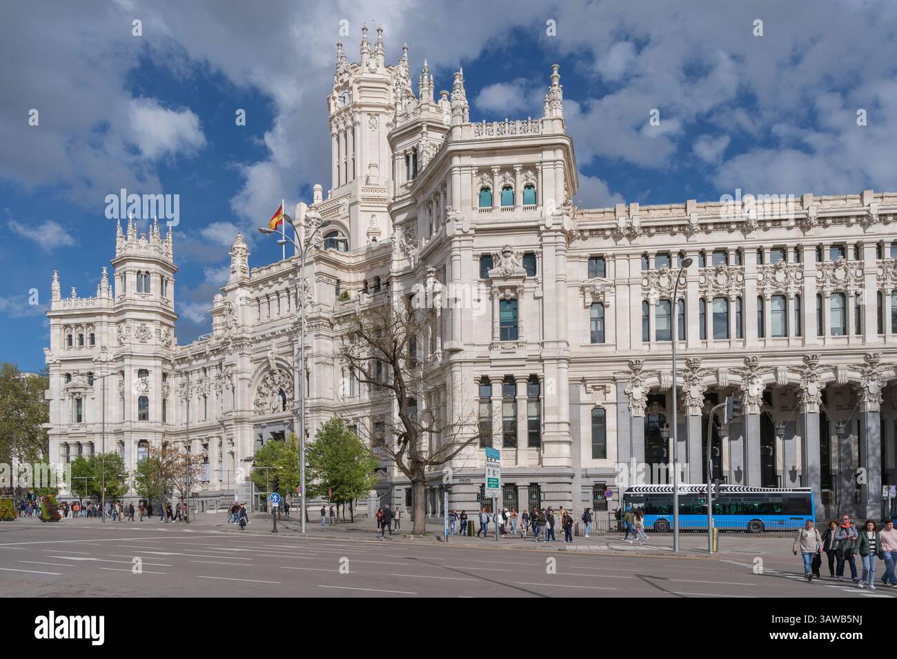 Palacio de Comunicaciones, ex edificio principale degli uffici postali, Foto Stock