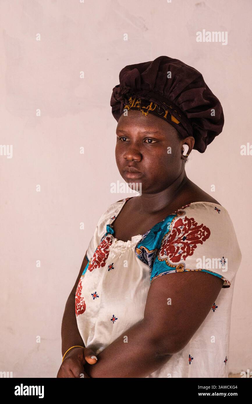 Ghana, Adako-Jachie, nipote del Re Ashanti locale. Foto Stock