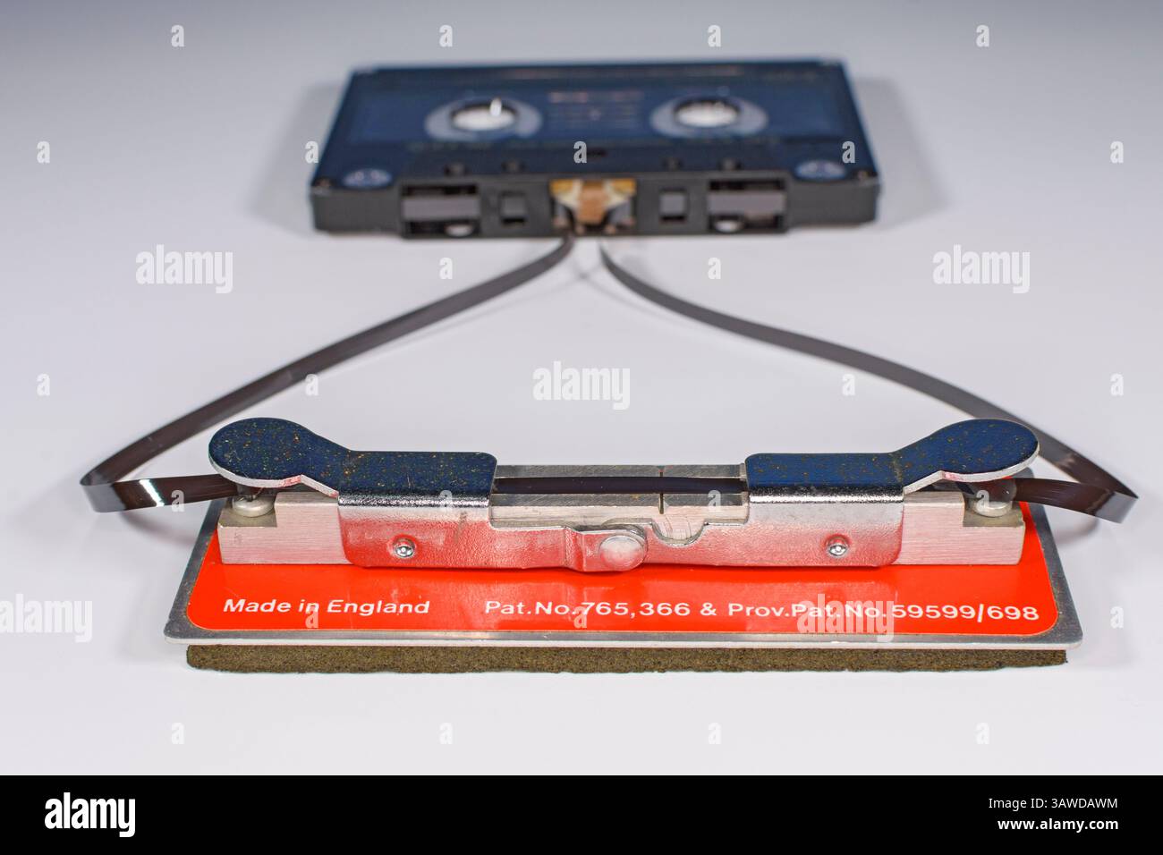 Fascettatrice per cassette vintage, realizzata da Bib. Foto Stock