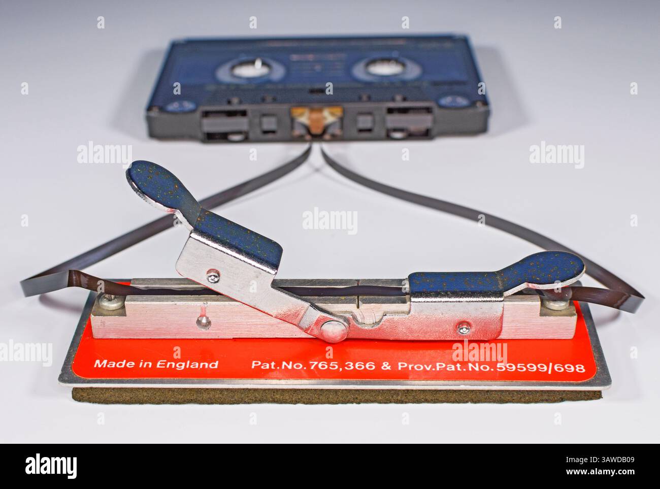 Fascettatrice per cassette vintage, realizzata da Bib. Foto Stock