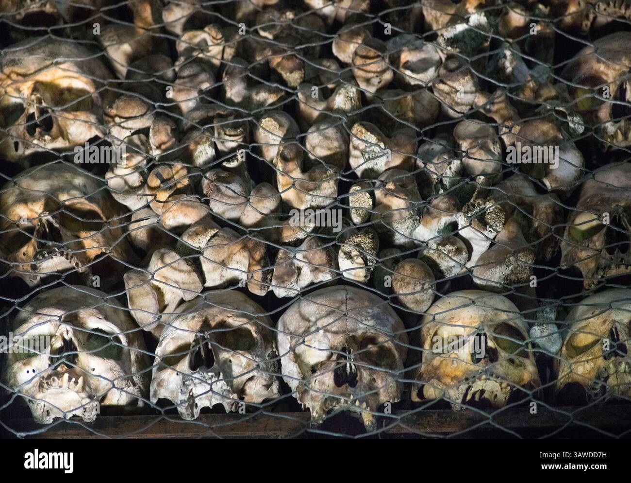 San Bernardino alle ossa è una chiesa di Milano meglio conosciuta per il suo ossario, una piccola cappella laterale decorata con numerosi teschi e ossa umani. Nel 1210, quando un cimitero adiacente finì lo spazio, fu costruita una stanza per contenere le ossa. Una chiesa fu annessa nel 1269. Rinnovato nel 1679, è stato distrutto da un incendio nel 1712. Una nuova chiesa più grande fu poi annessa a quella più antica e dedicata a San Bernardino da Siena. Chiesa di San Bernardino alle ossa, Piazza Santo Stefano, Milano, Italia Foto Stock