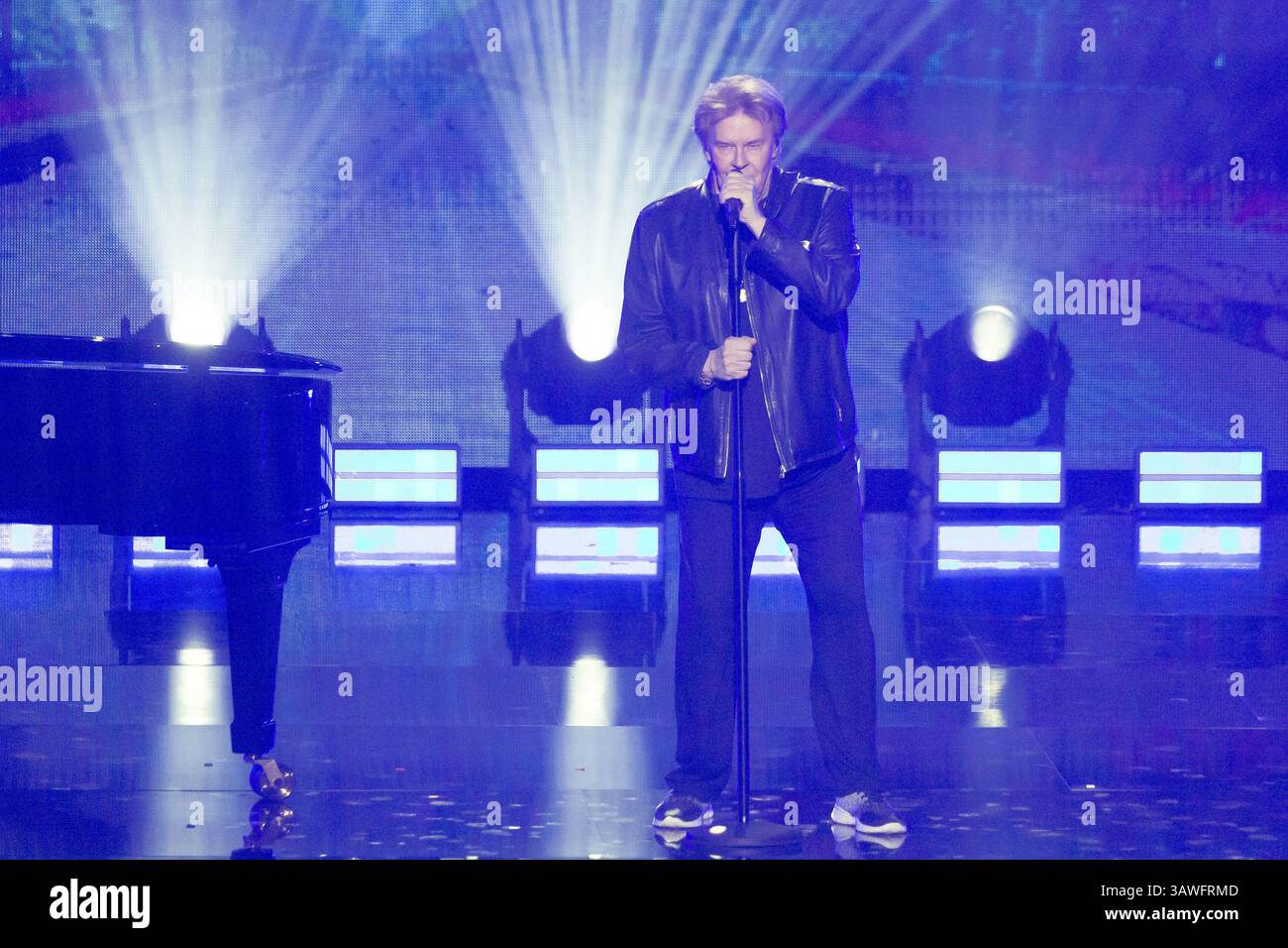 Howard Capendale al Beatrice Egli Show presso lo Studio Berlin Adlershof il 08.04.2025. La trasmissione si svolgerà il sabato di Pasqua, 19 aprile 2025, Foto Stock