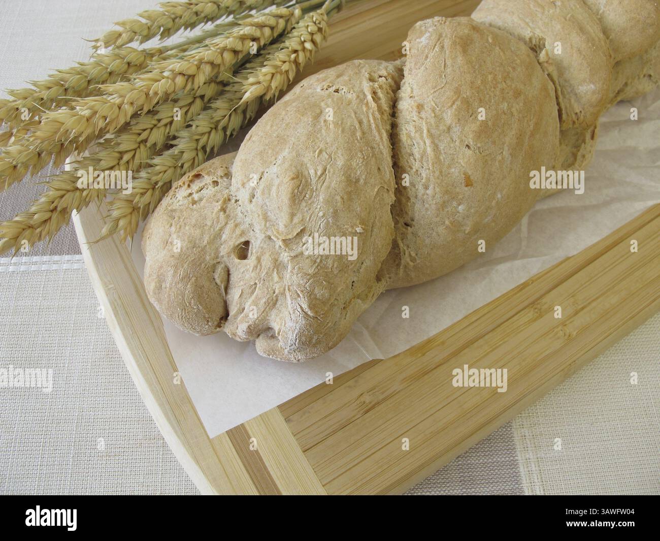 Pane alle radici appena sfornato Foto Stock