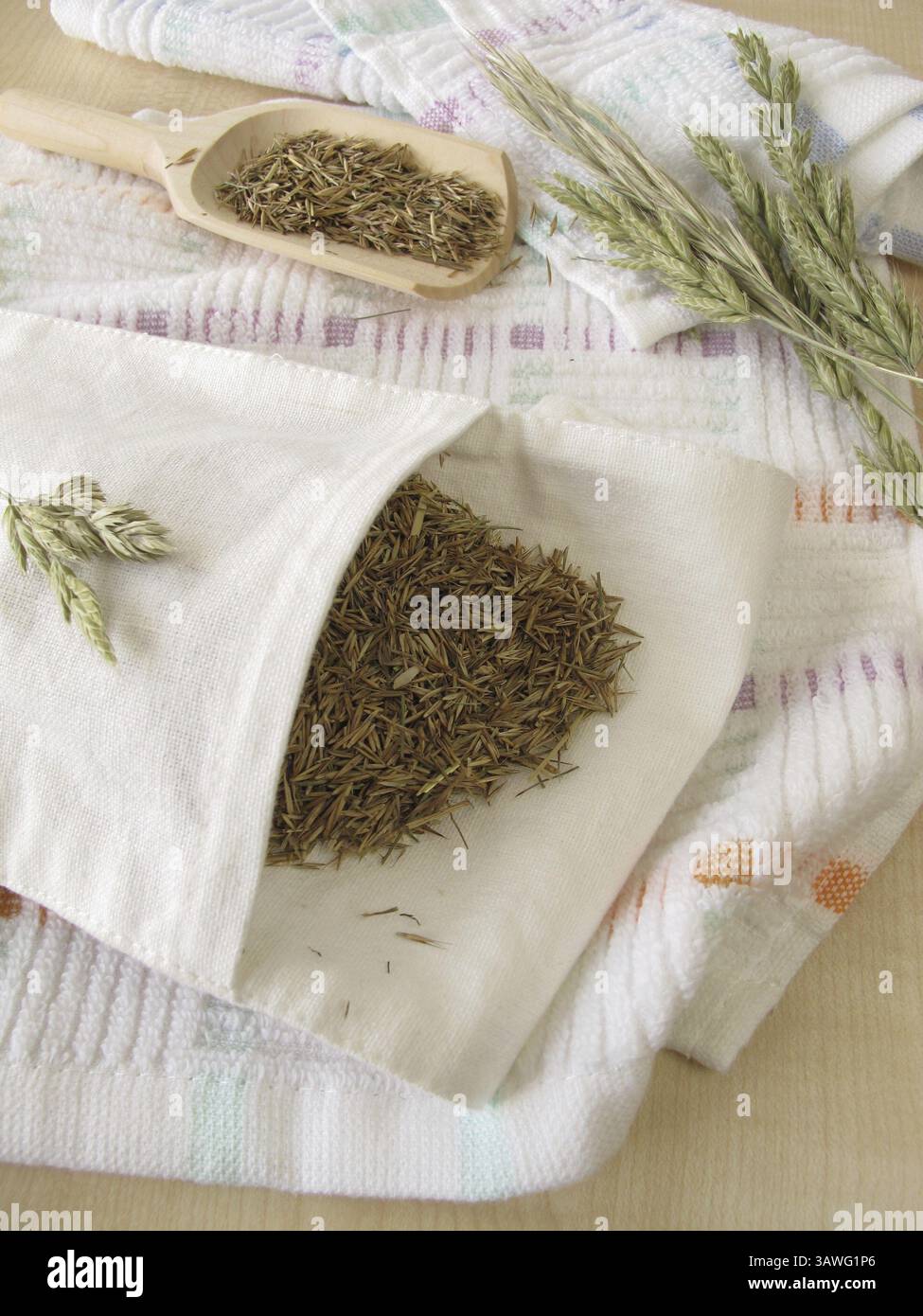 Borsa per fiori di fieno Foto Stock