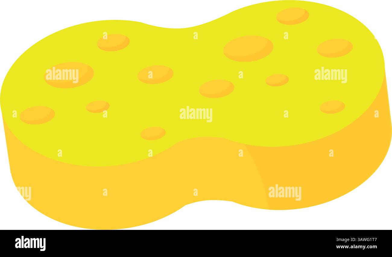 Icona spugna dal design piatto. Vettore. Illustrazione Vettoriale