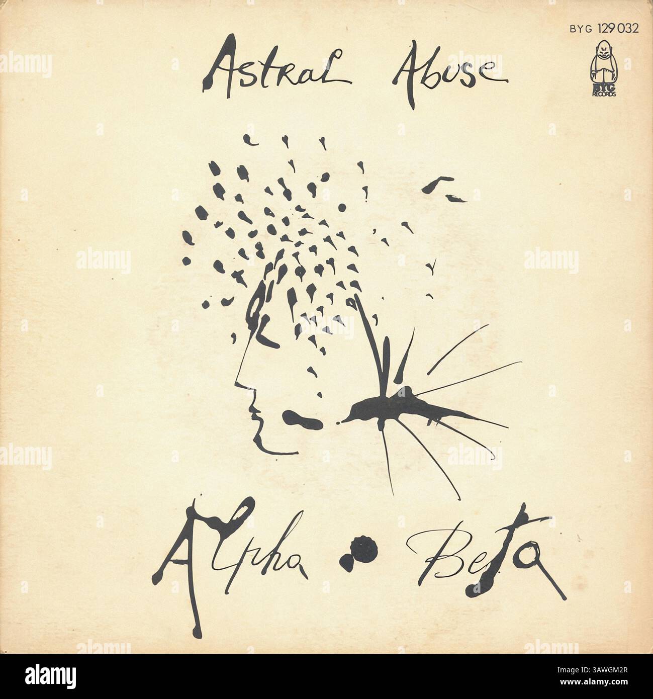 Alpha Beta - Astral Abuse - copertina vinile vintage Foto Stock