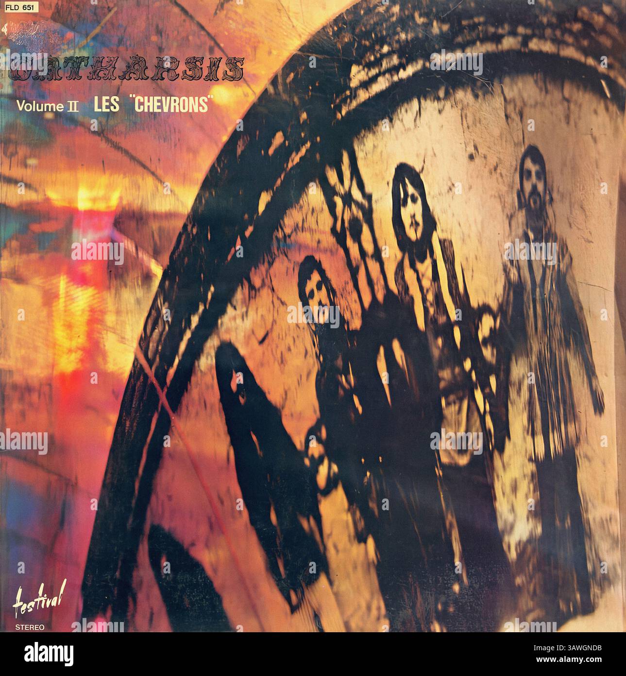Catharsis - volume II Les ''Chevrons'' - copertina in vinile vintage Foto Stock