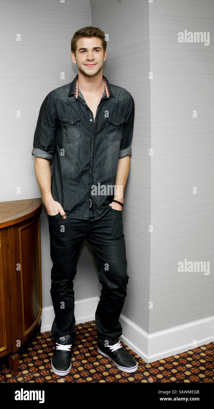 13 marzo 2010 - Hollywood, California, Stati Uniti - l'attore Liam Hemsworth del film "l'ultima canzone" a Los Angeles, CALIFORNIA il 13 marzo 2010 (Credit Image: © Armando Gallo/ZUMA Studio) Foto Stock
